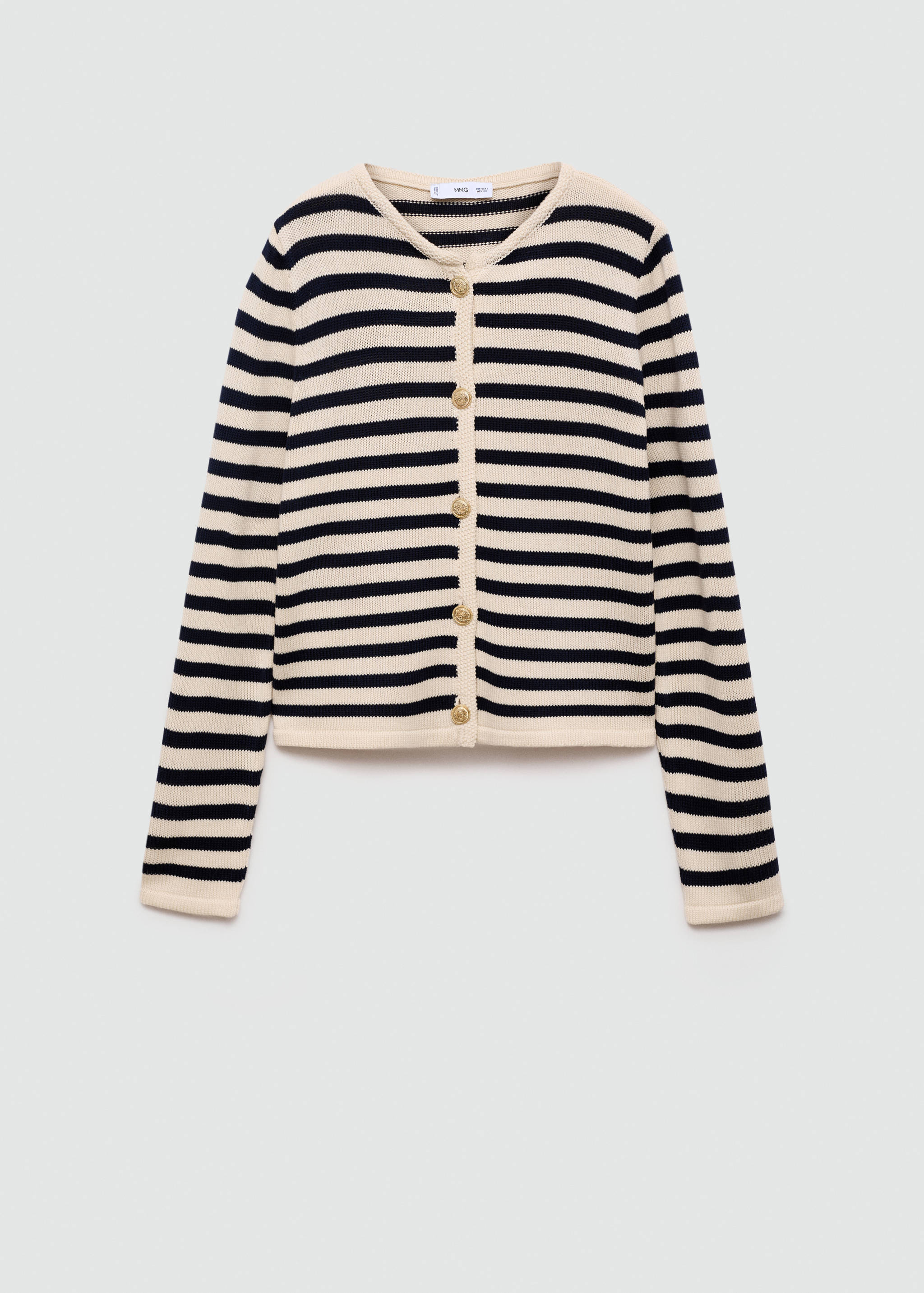 Knitted cardigan with jewel button - Article without model