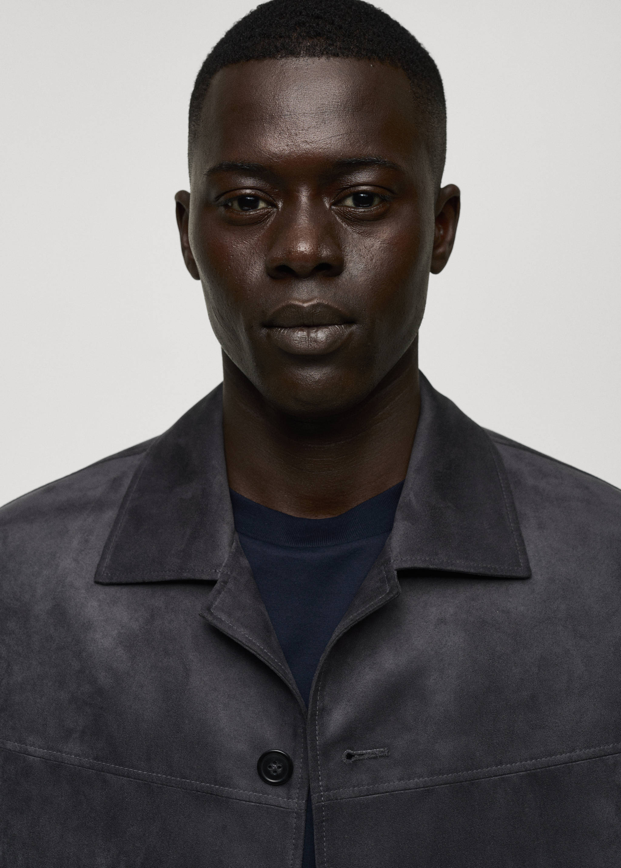 Suede faux-leather jacket - Details of the article 1