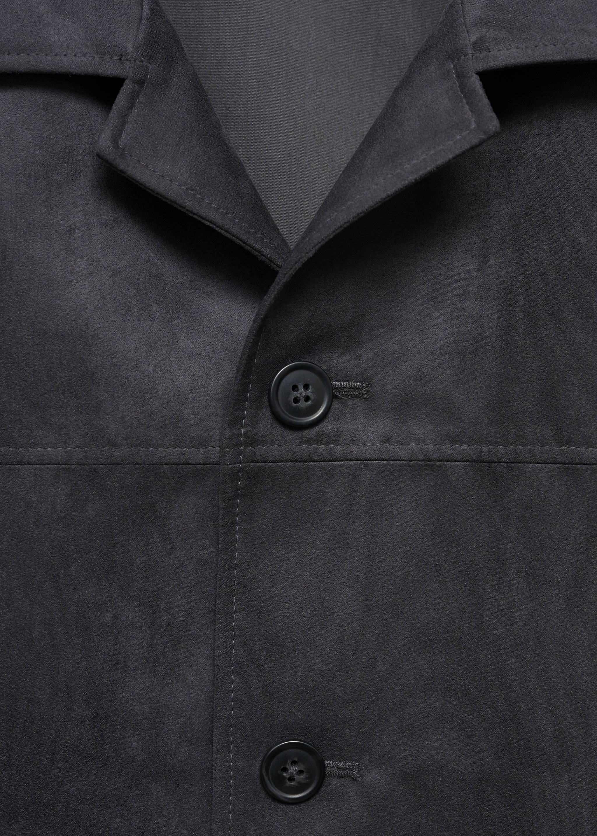 Suede faux-leather jacket - Details of the article 8
