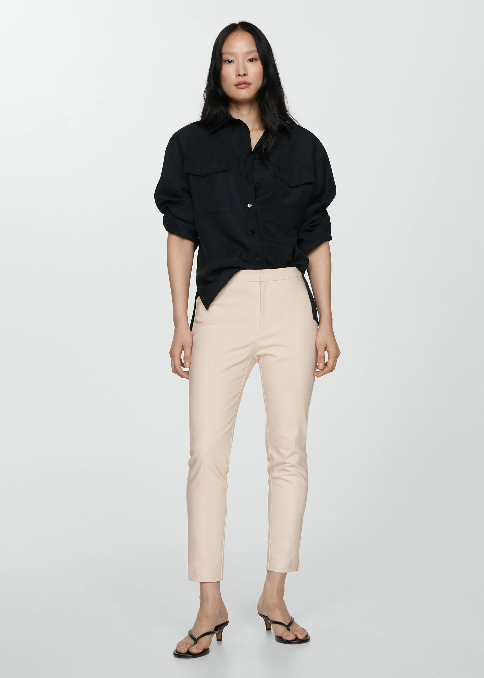 Crop skinny trousers - General plane
