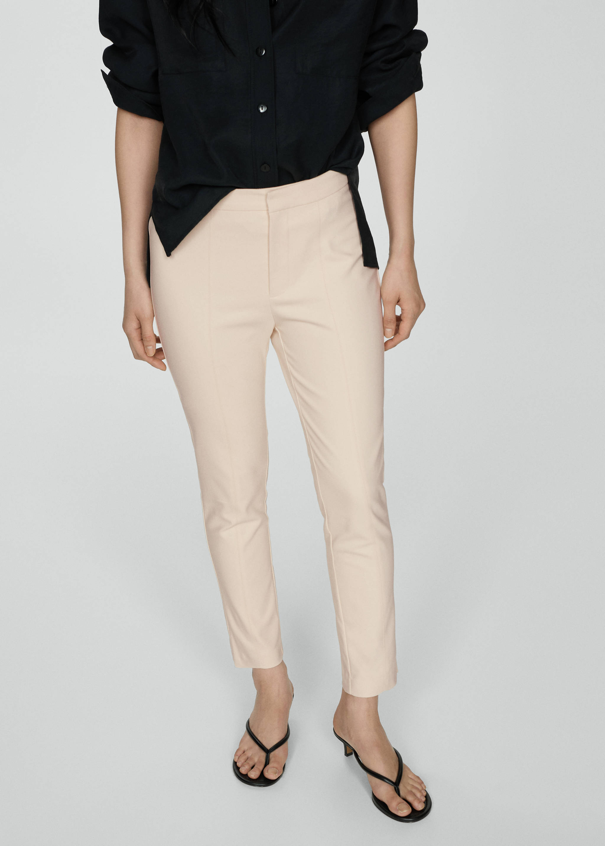 Crop skinny trousers - Medium plane