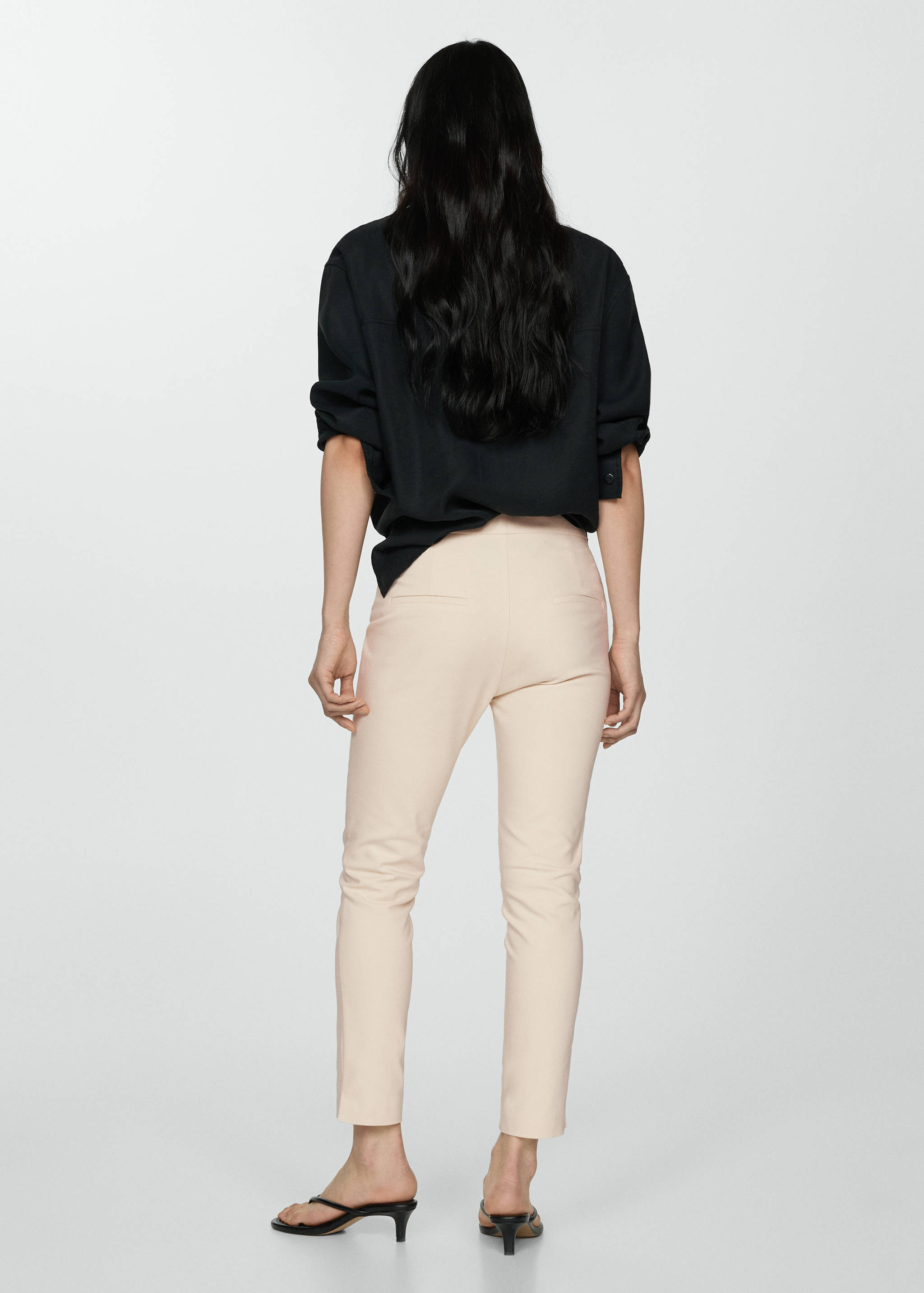 Crop skinny trousers - Reverse of the article