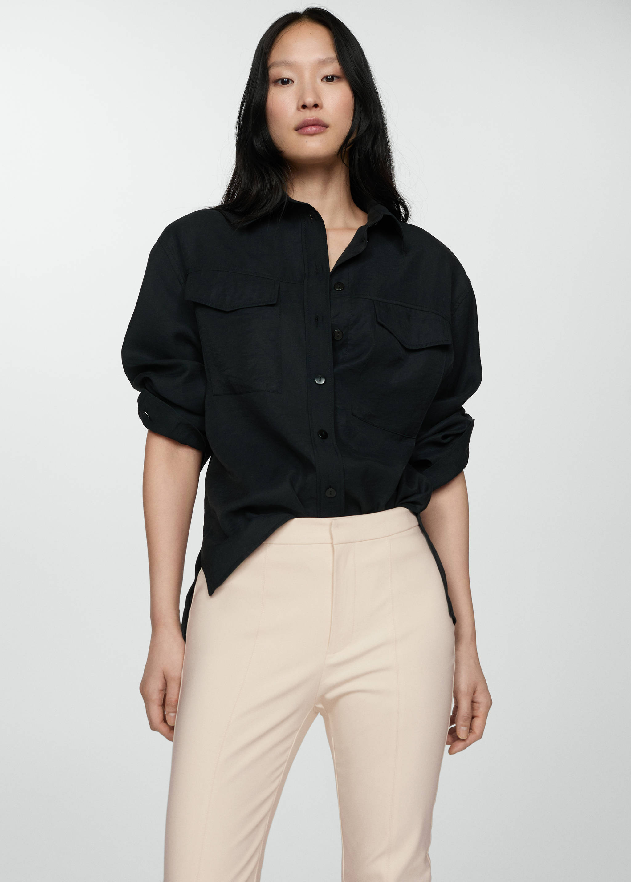 Crop skinny trousers - Details of the article 1