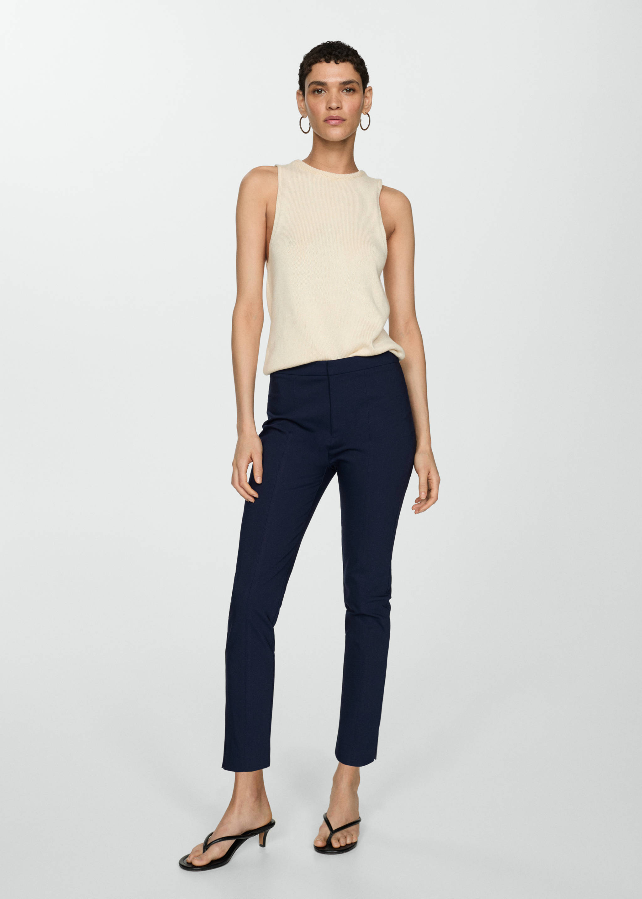 Crop skinny trousers - General plane