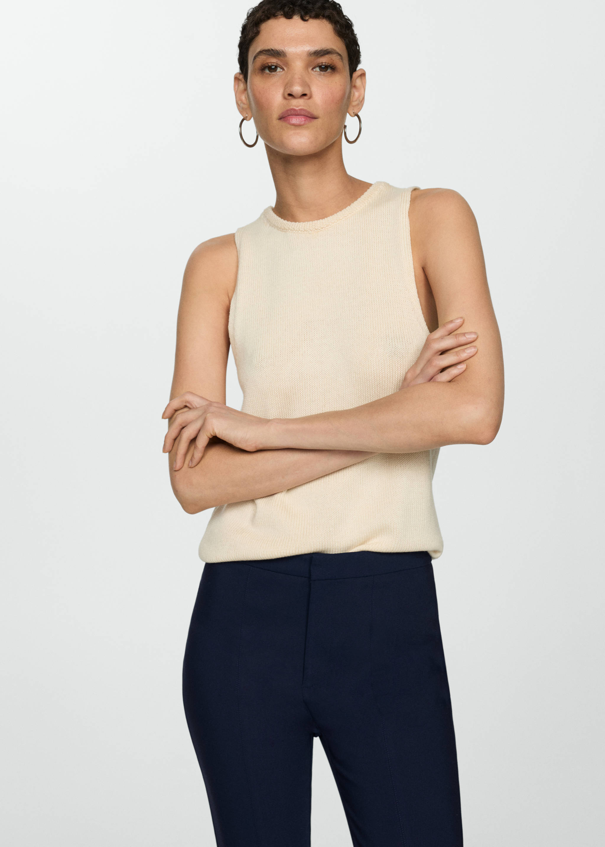 Crop skinny trousers - Details of the article 1