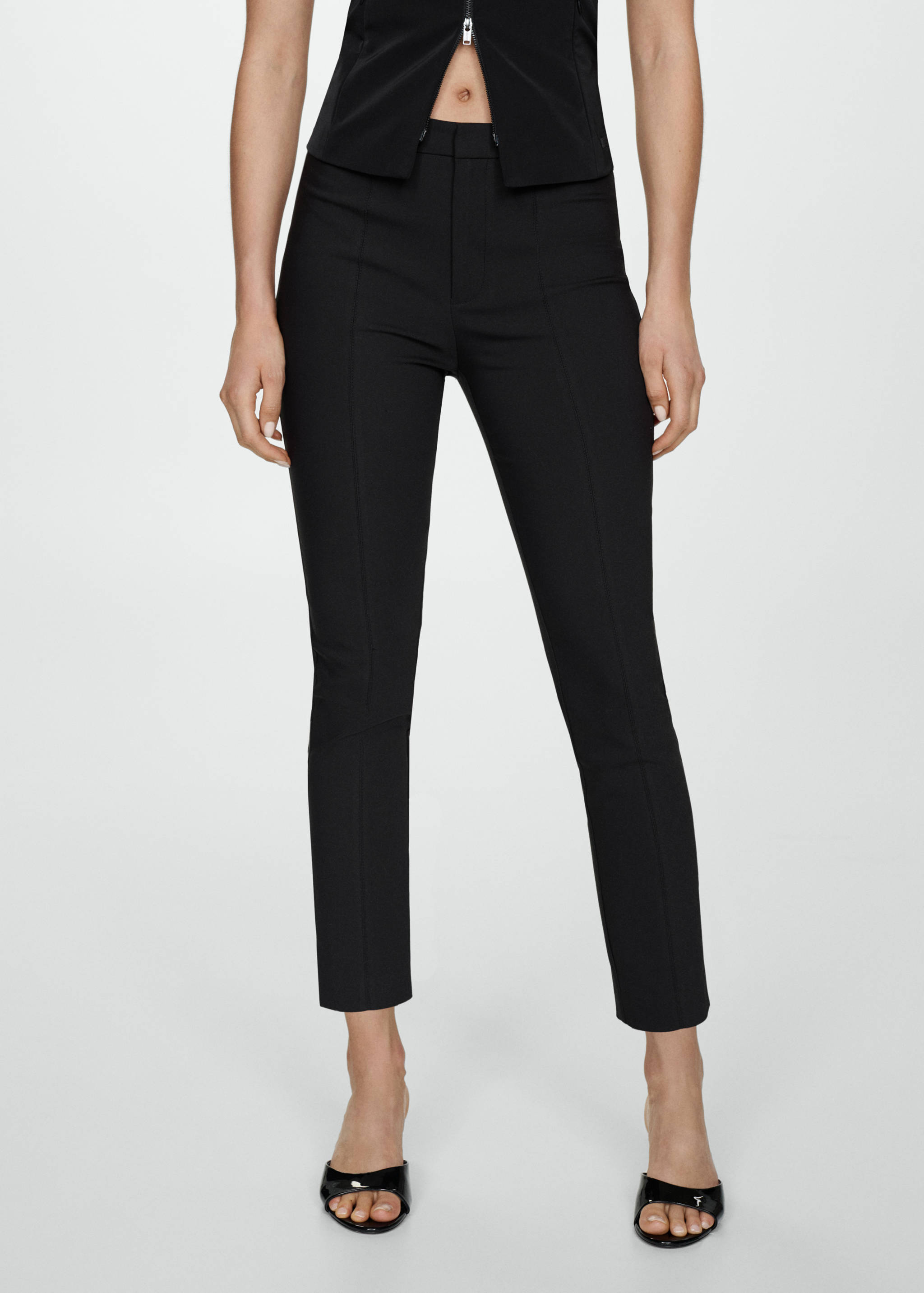 Crop skinny trousers - Medium plane