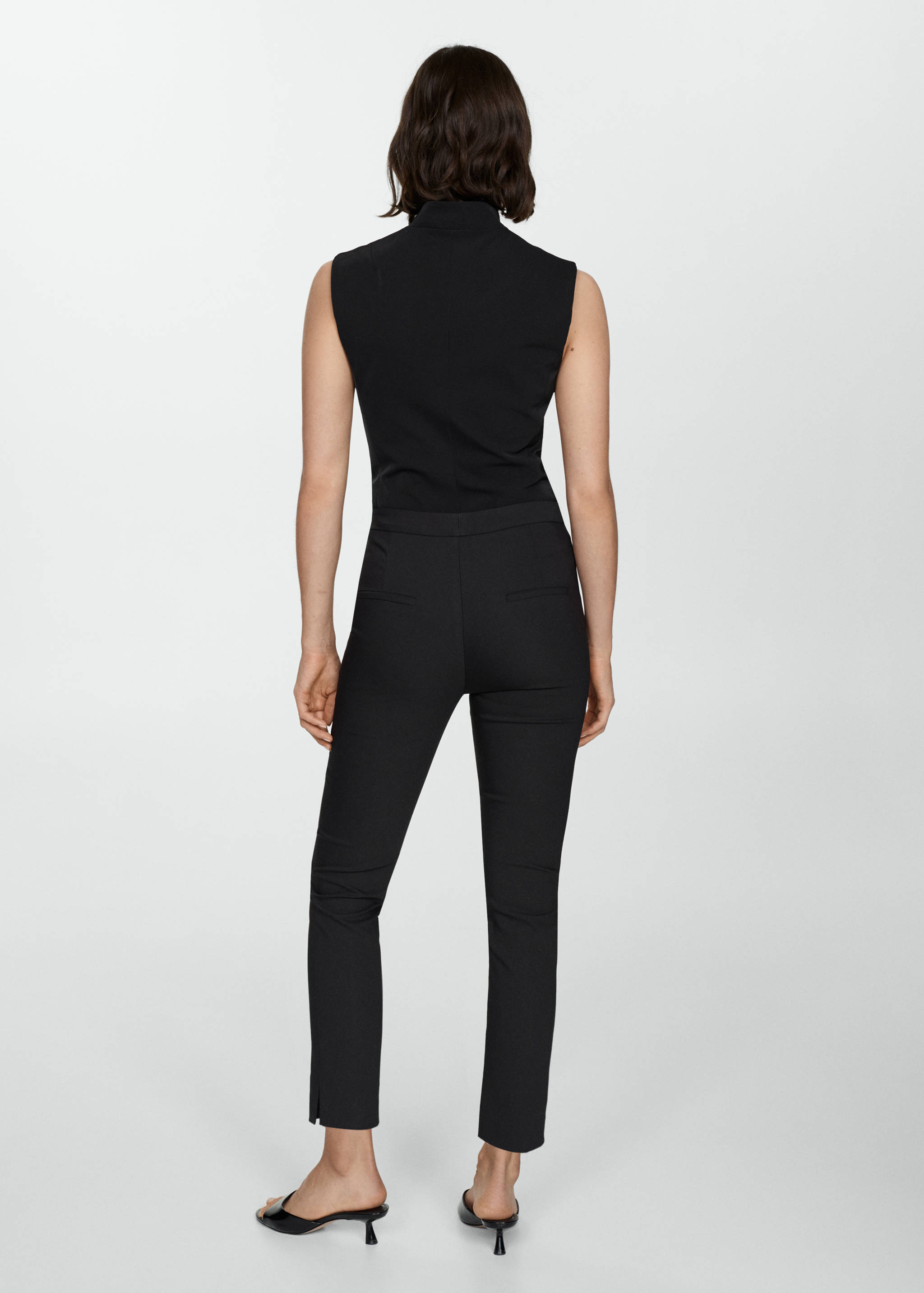 Crop skinny trousers - Reverse of the article