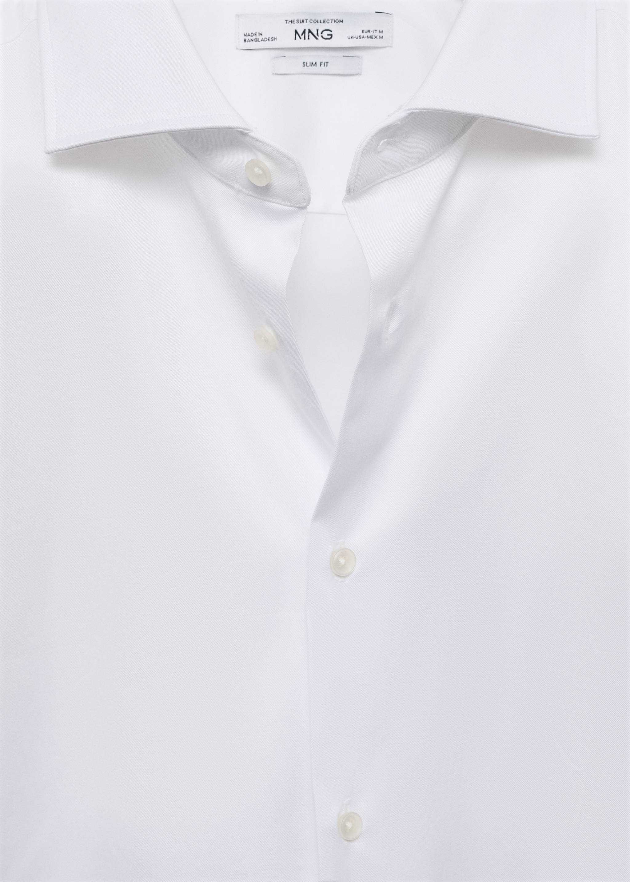 Chemise costume slim-fit tissu twill boutons de manchette - Détail de l'article 8