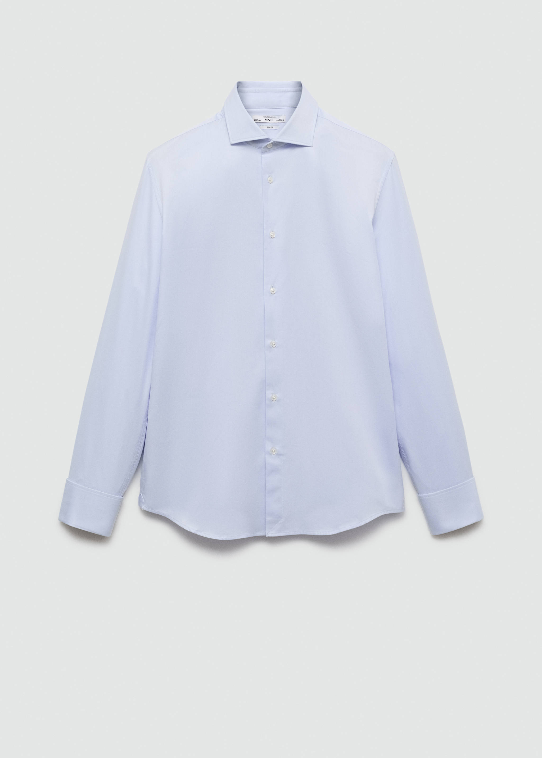 Chemise costume slim-fit tissu twill boutons de manchette - Article sans modèle