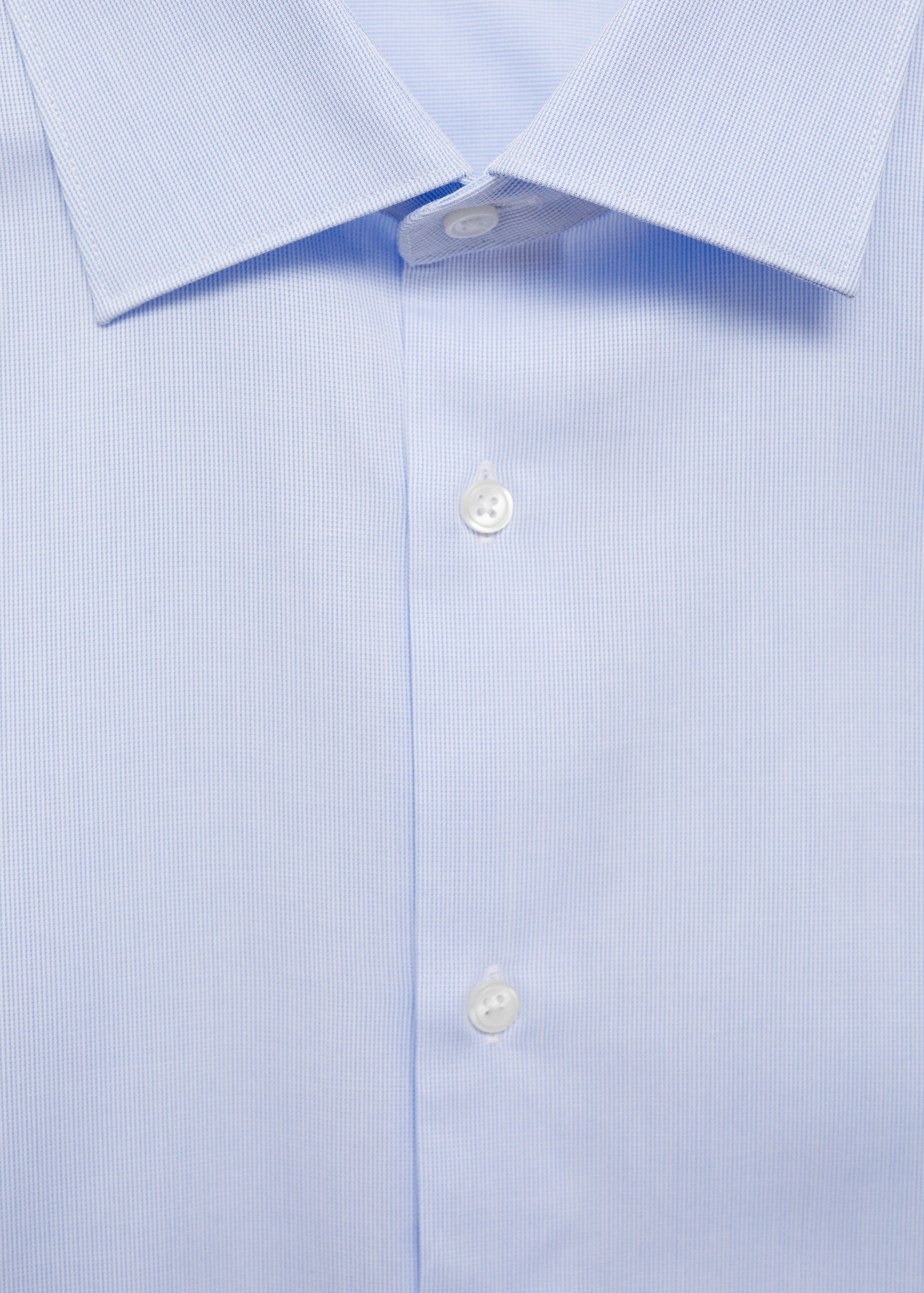 Slim-fit cotton poplin suit shirt - Details of the article 8