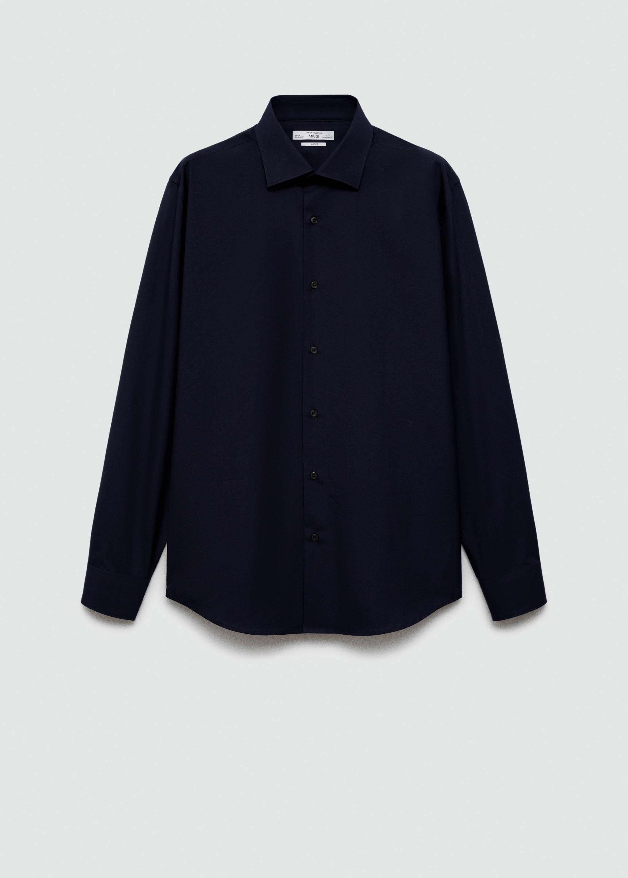 Slim-fit cotton poplin suit shirt - Article without model