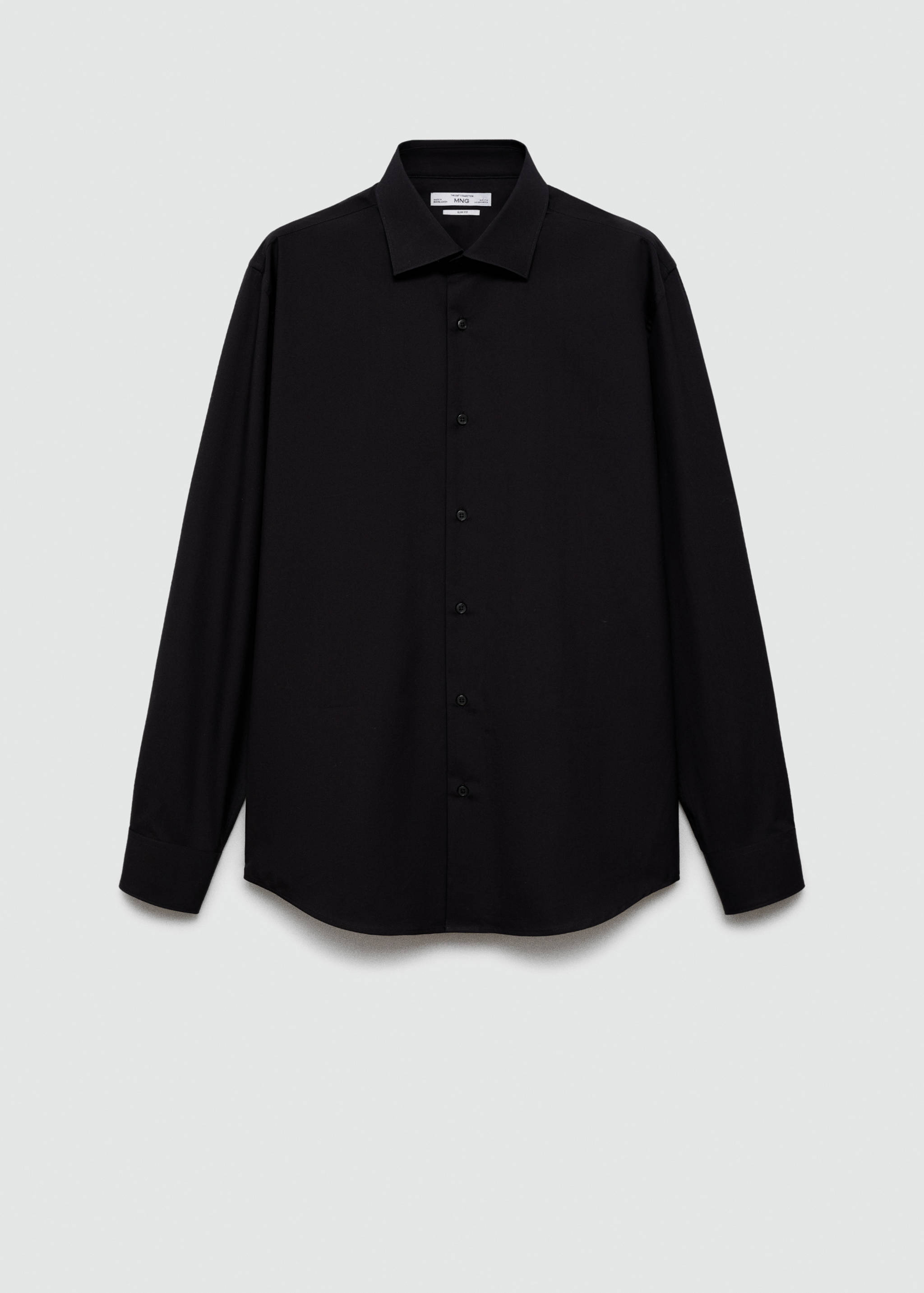 Slim-fit cotton poplin suit shirt - Article without model