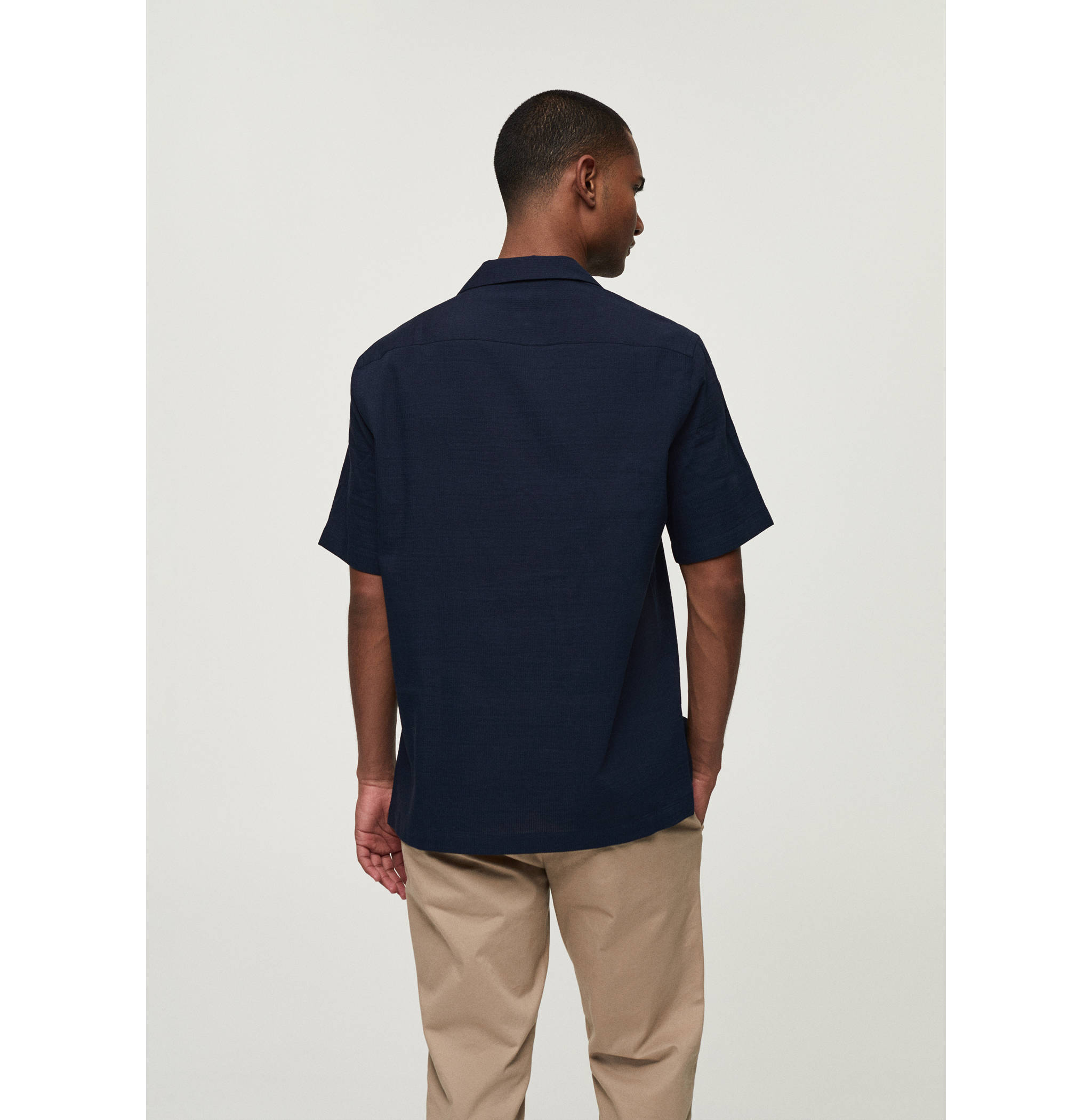 Chemise regular-fit 100 % coton seersucker - Verso de l’article