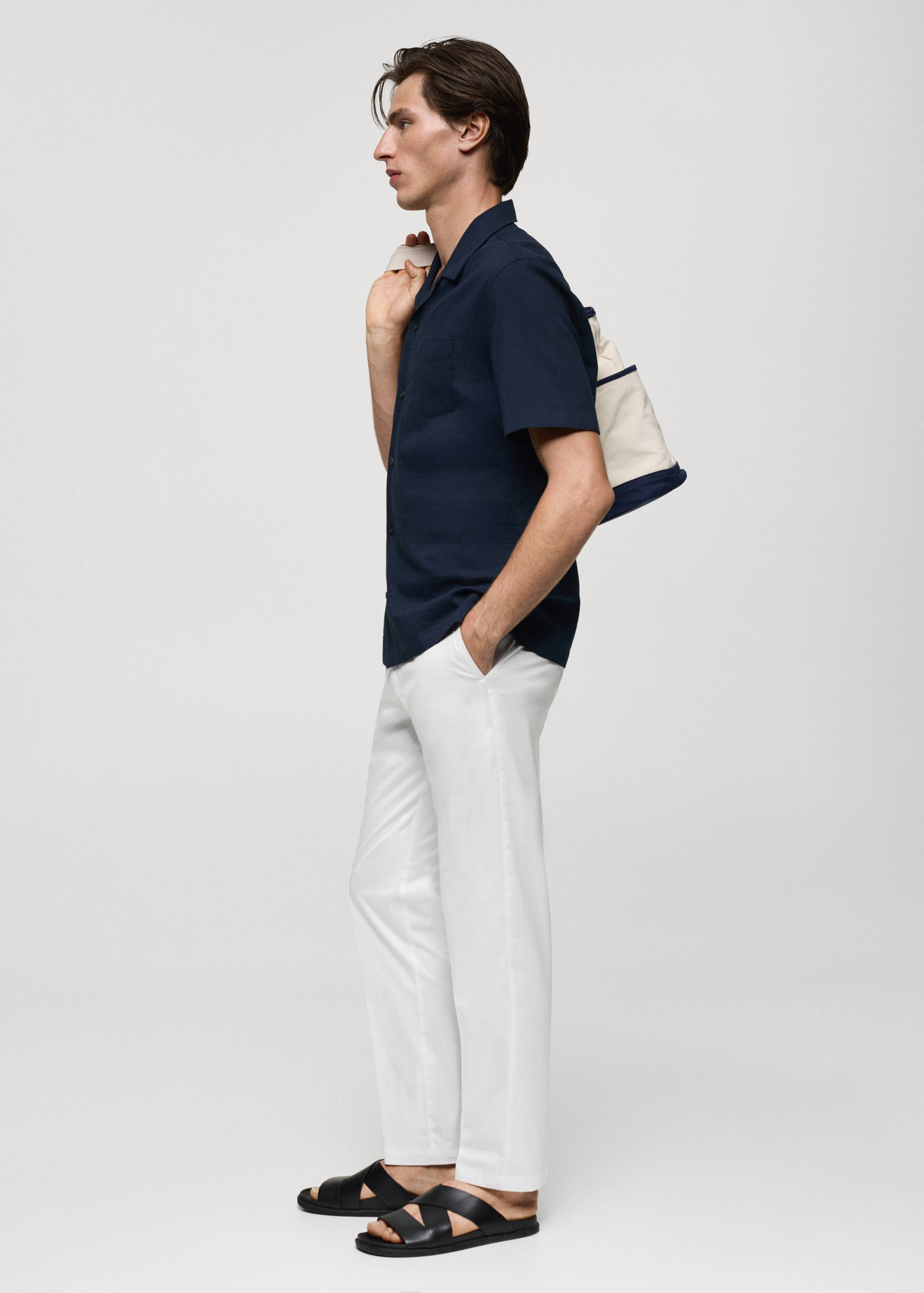 Chemise regular-fit 100 % coton seersucker - Détail de l'article 2