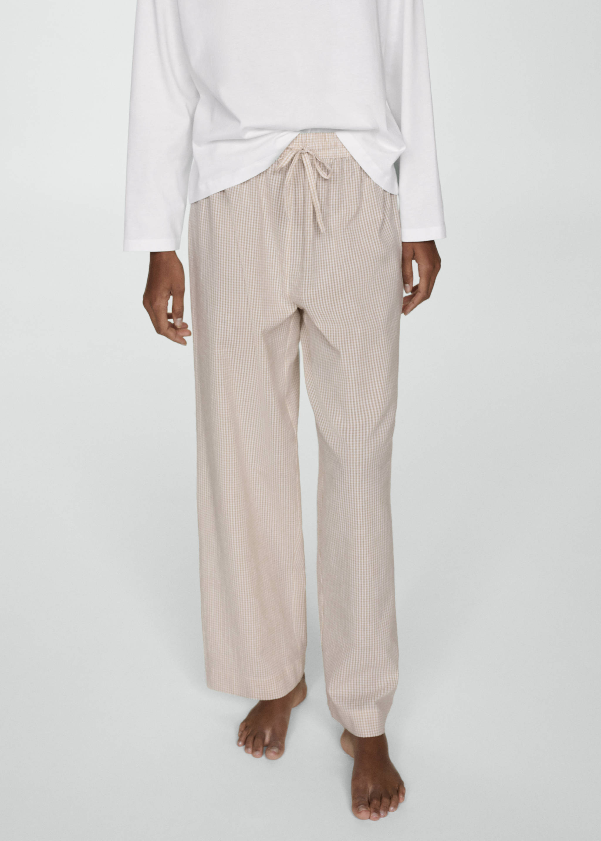 Pijama dos piezas algodón - Plano medio