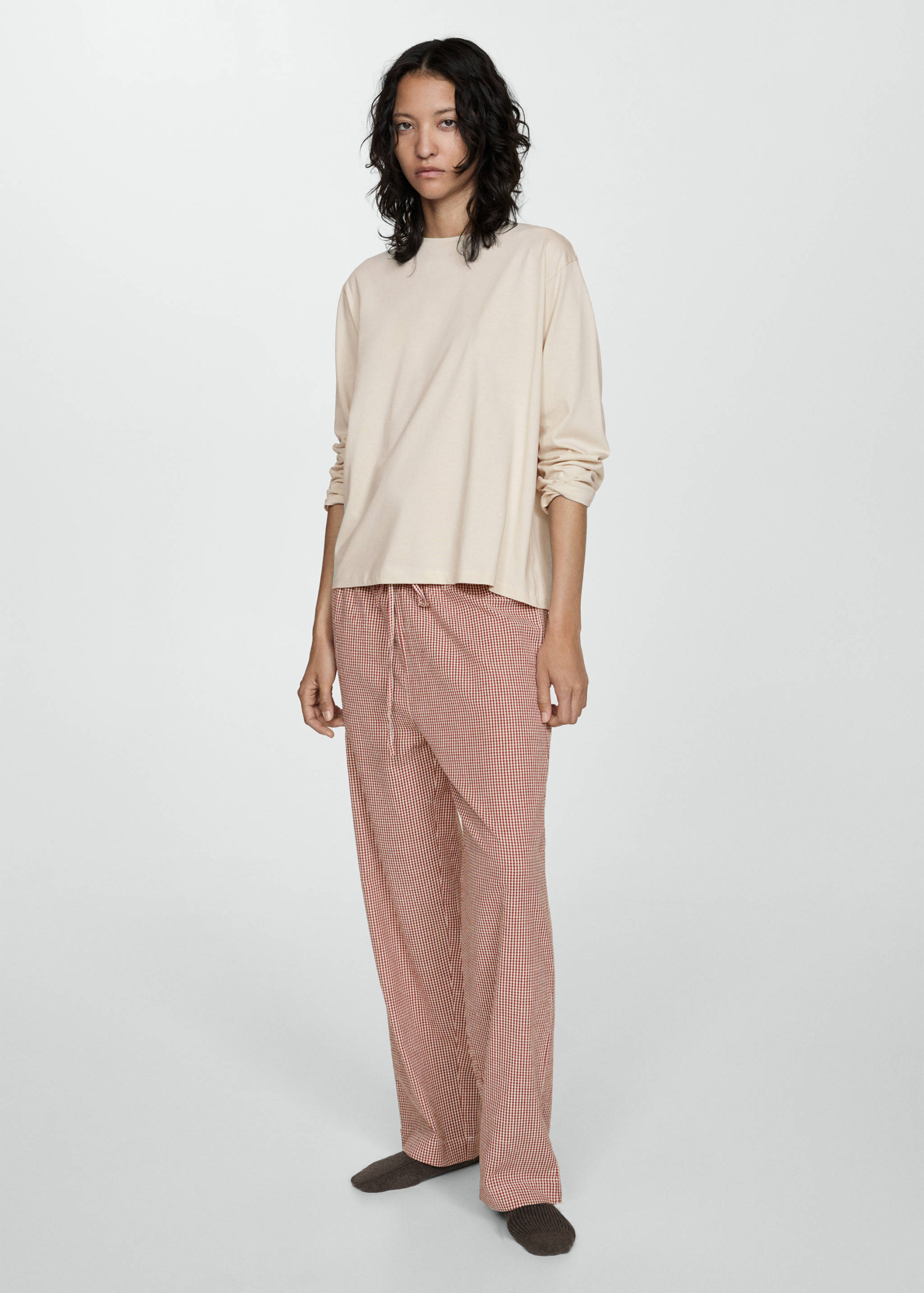 Pijama dos piezas algodón - Plano general