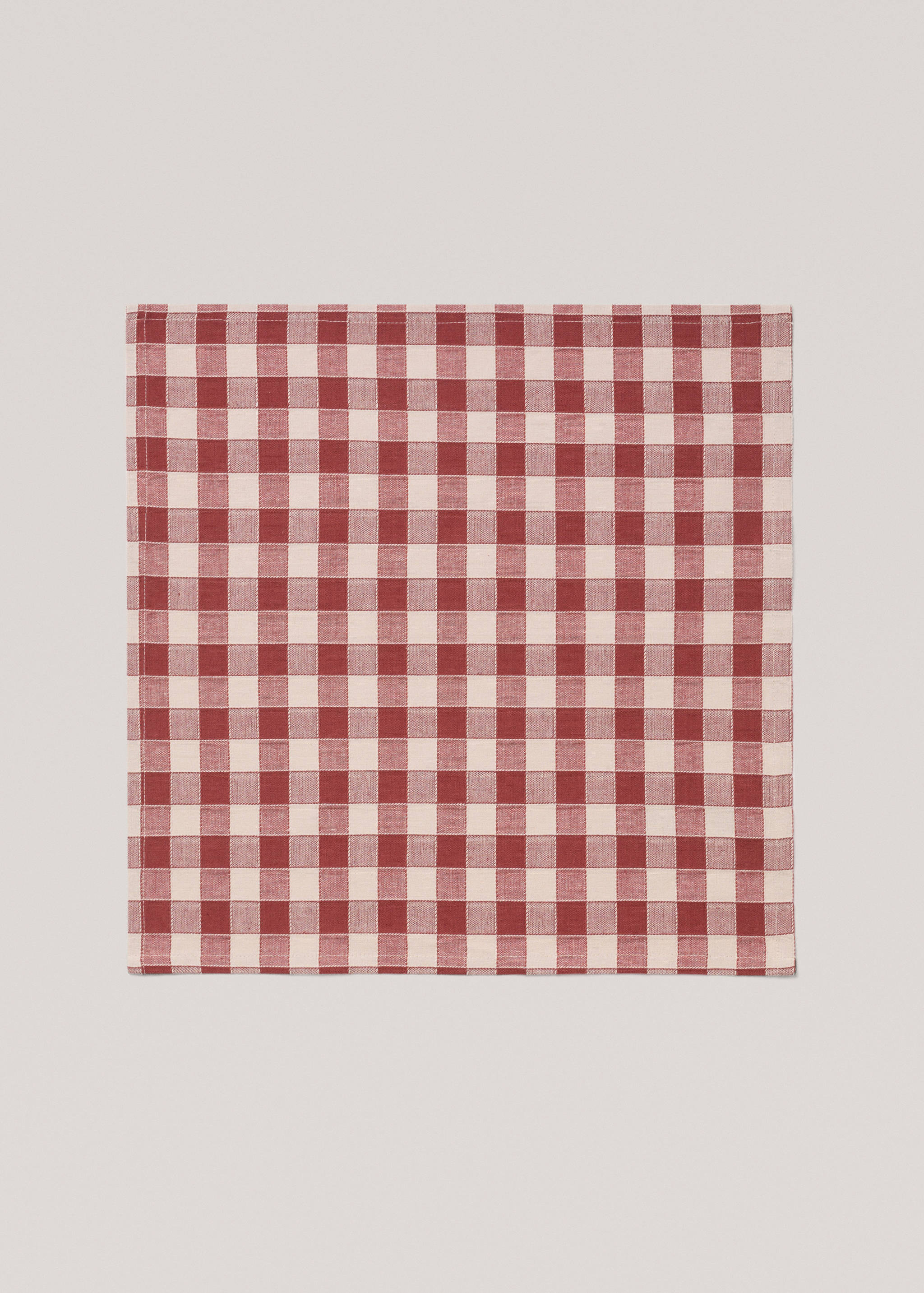 Cotton check napkin - Details of the article 1