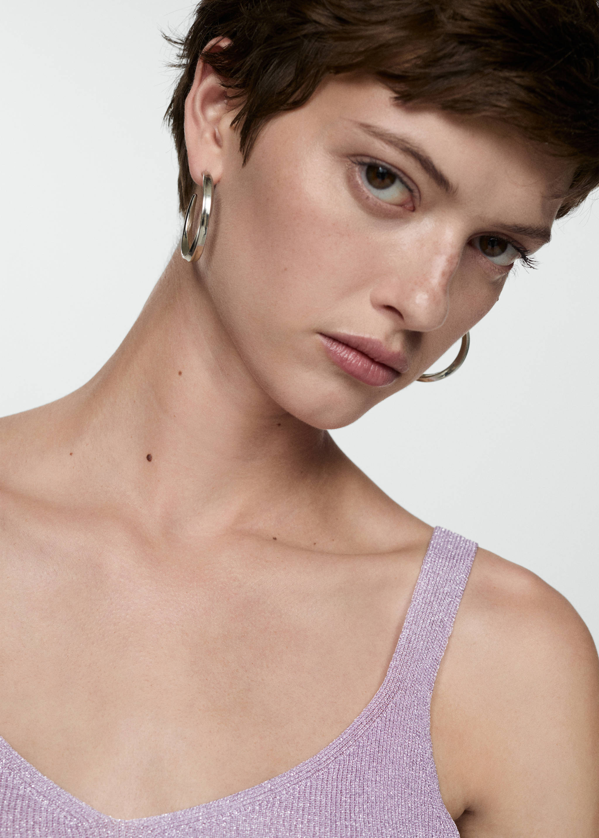 Lurex knitted top - Details of the article 1