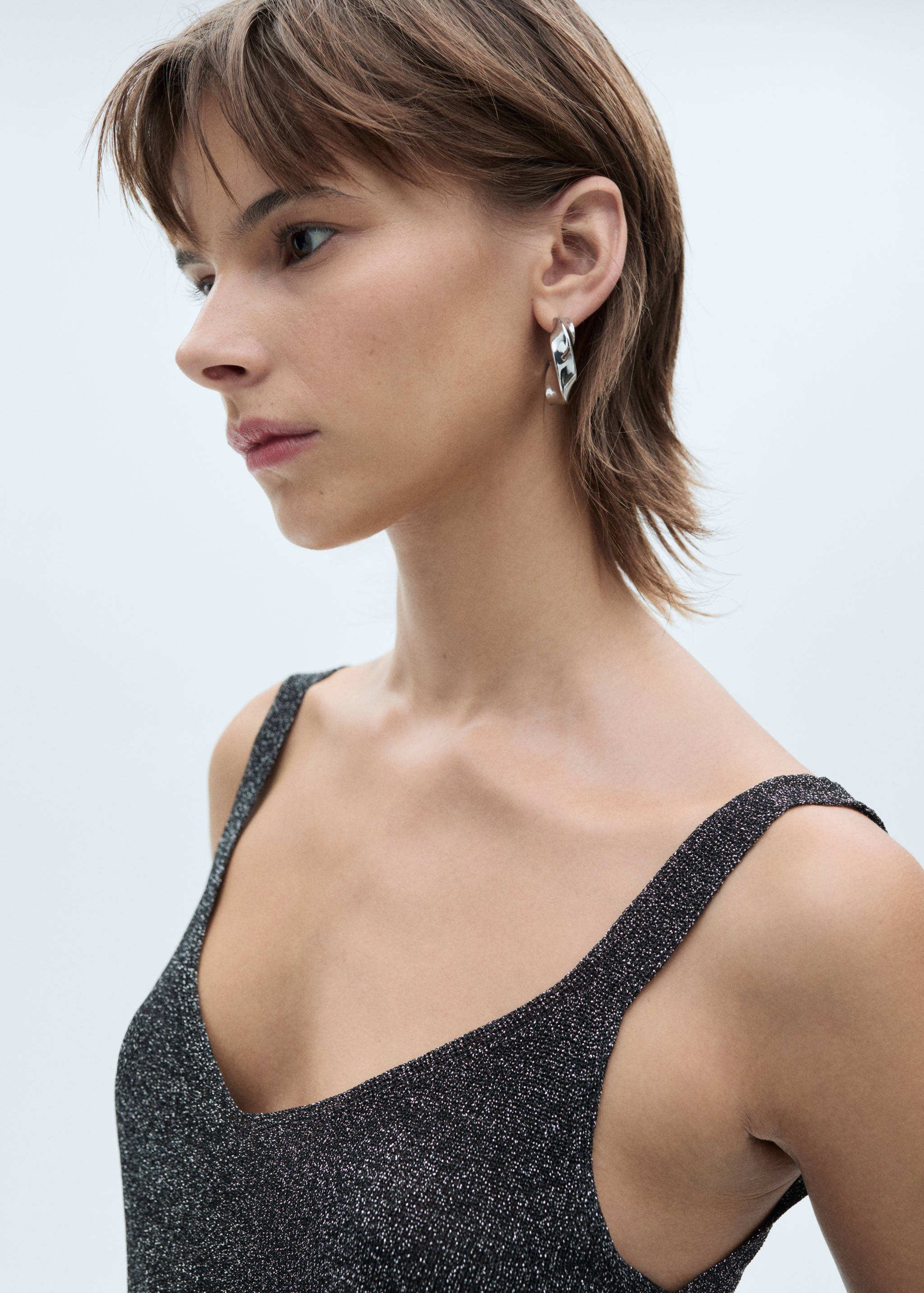 Lurex knitted top - Details of the article 1