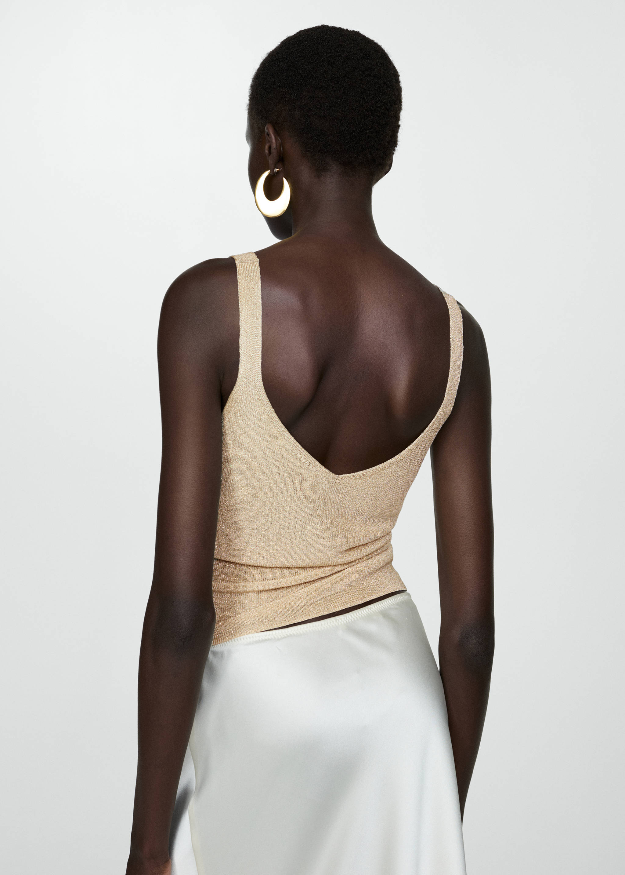 Lurex knitted top - Reverse of the article