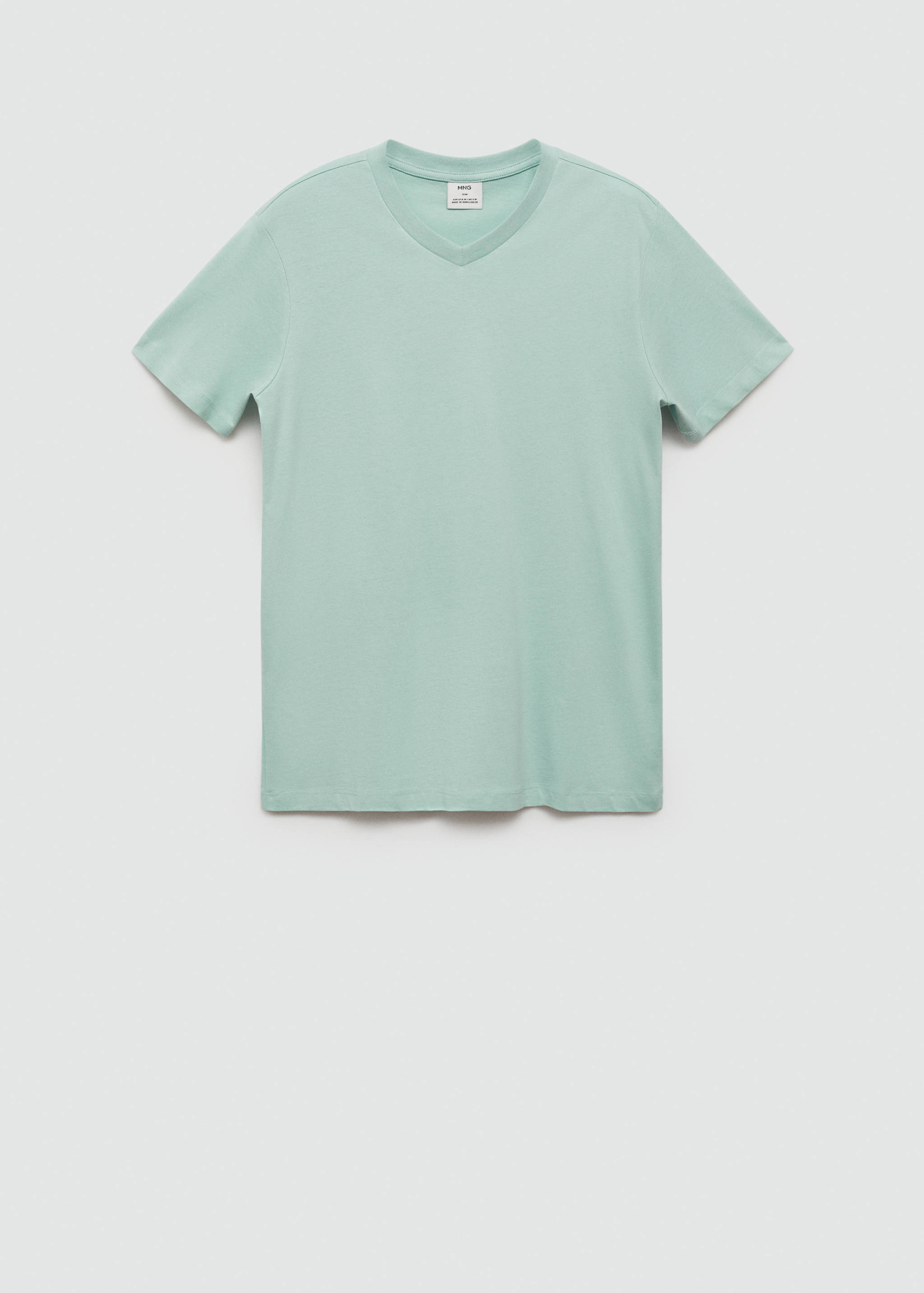 Slim-fit cotton V-neck t-shirt - Article without model