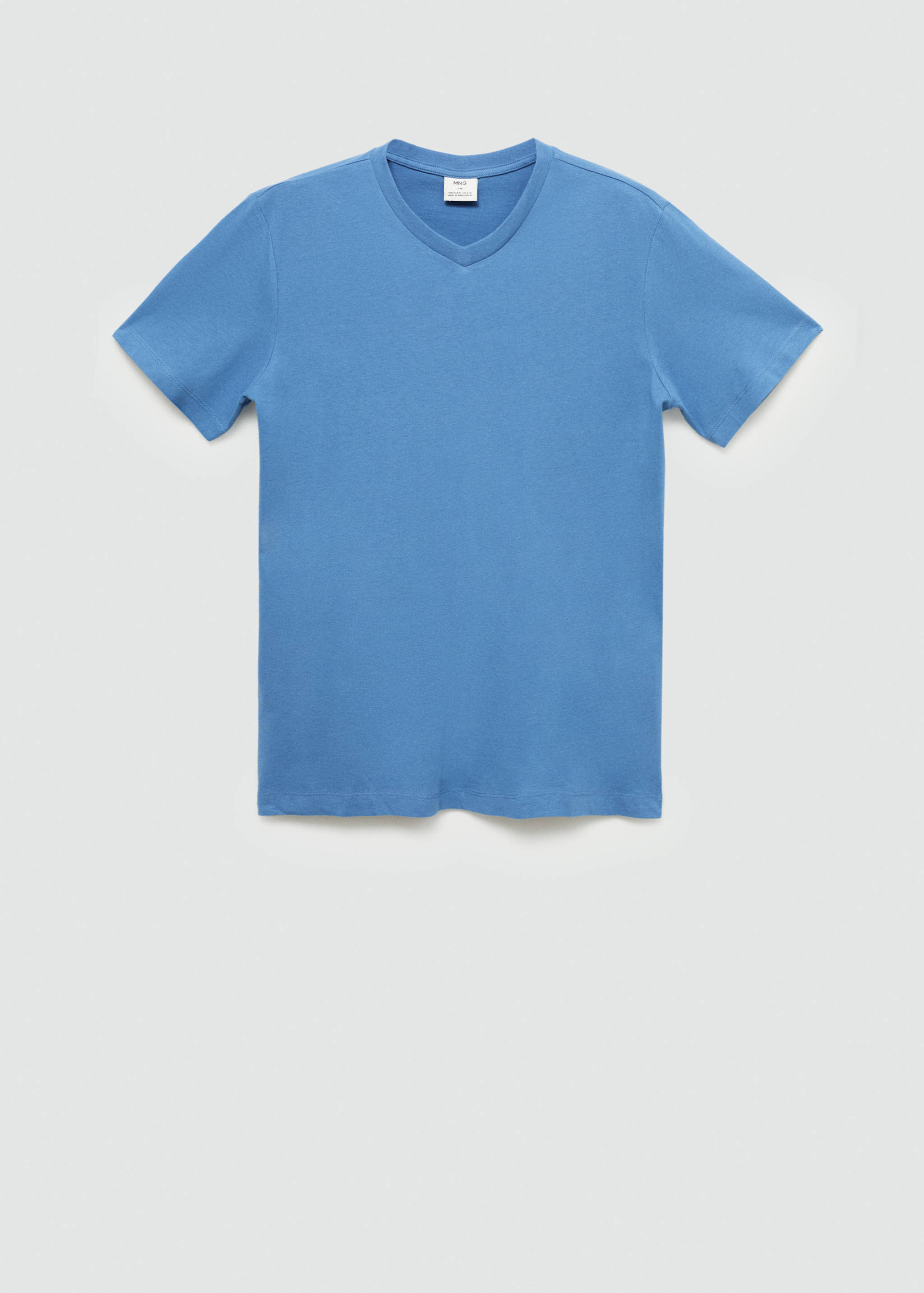 Slim-fit cotton V-neck t-shirt - Article without model