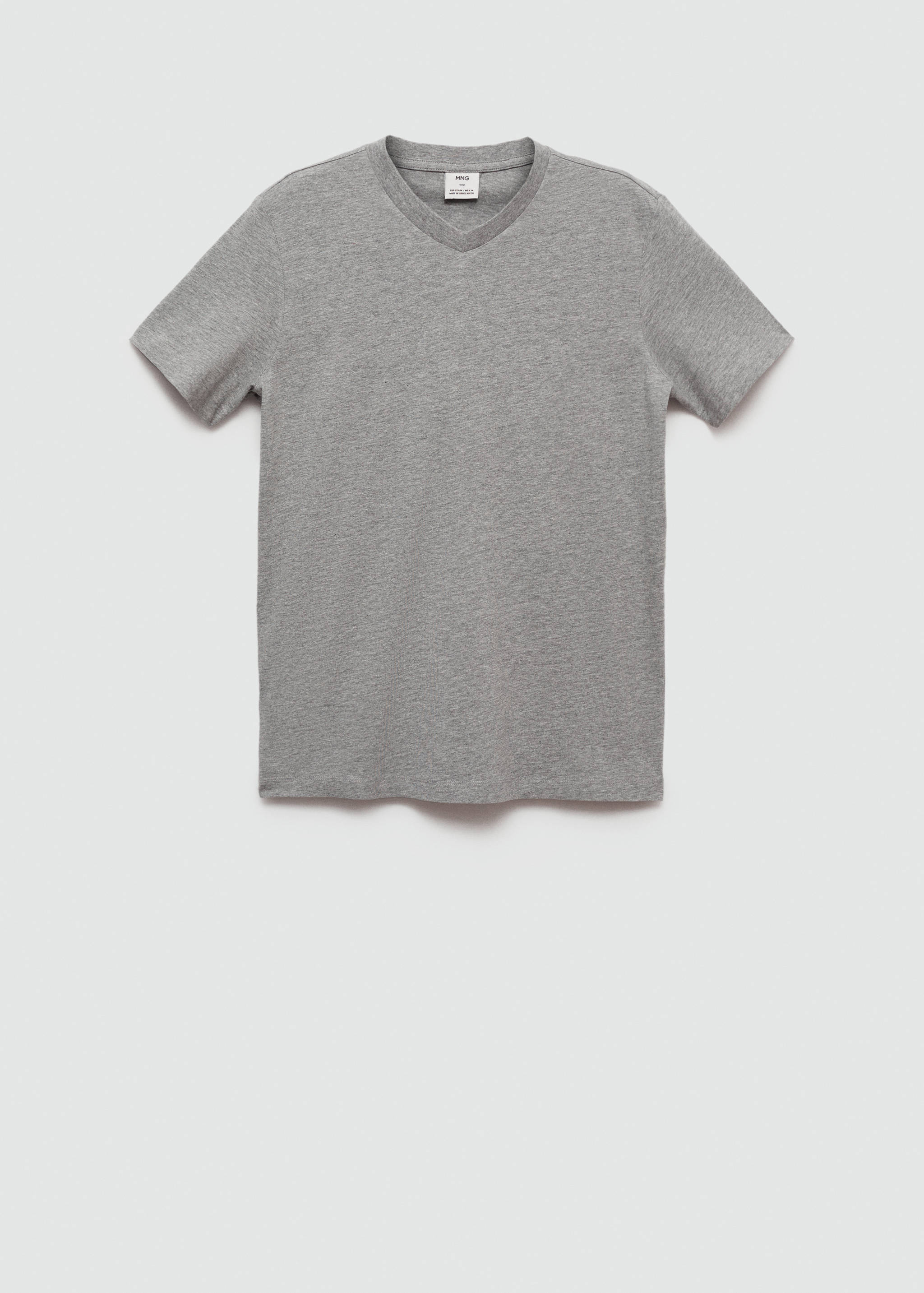 Slim-fit cotton V-neck t-shirt - Article without model