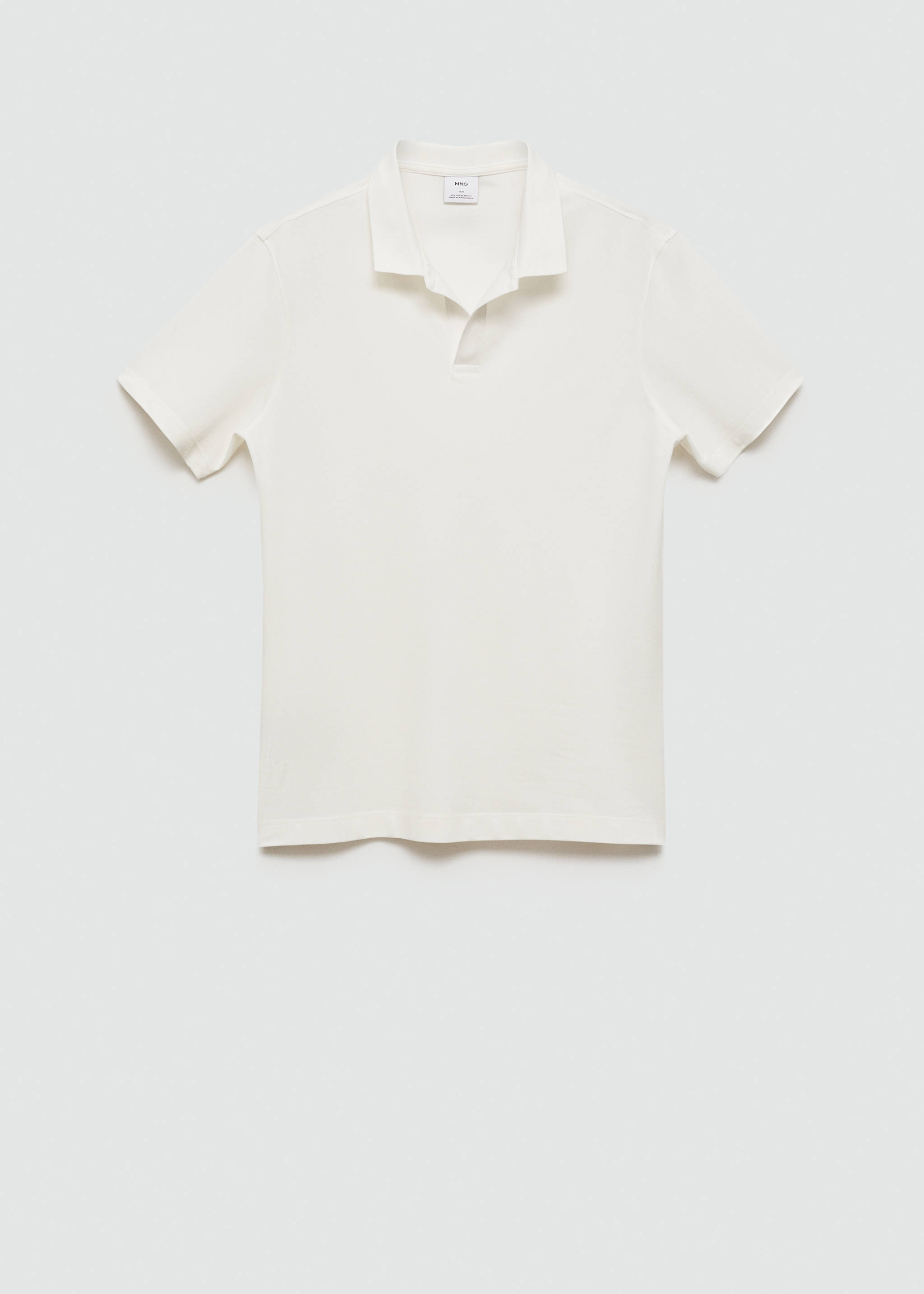 Slim-fit cotton-piqué polo shirt - Article without model