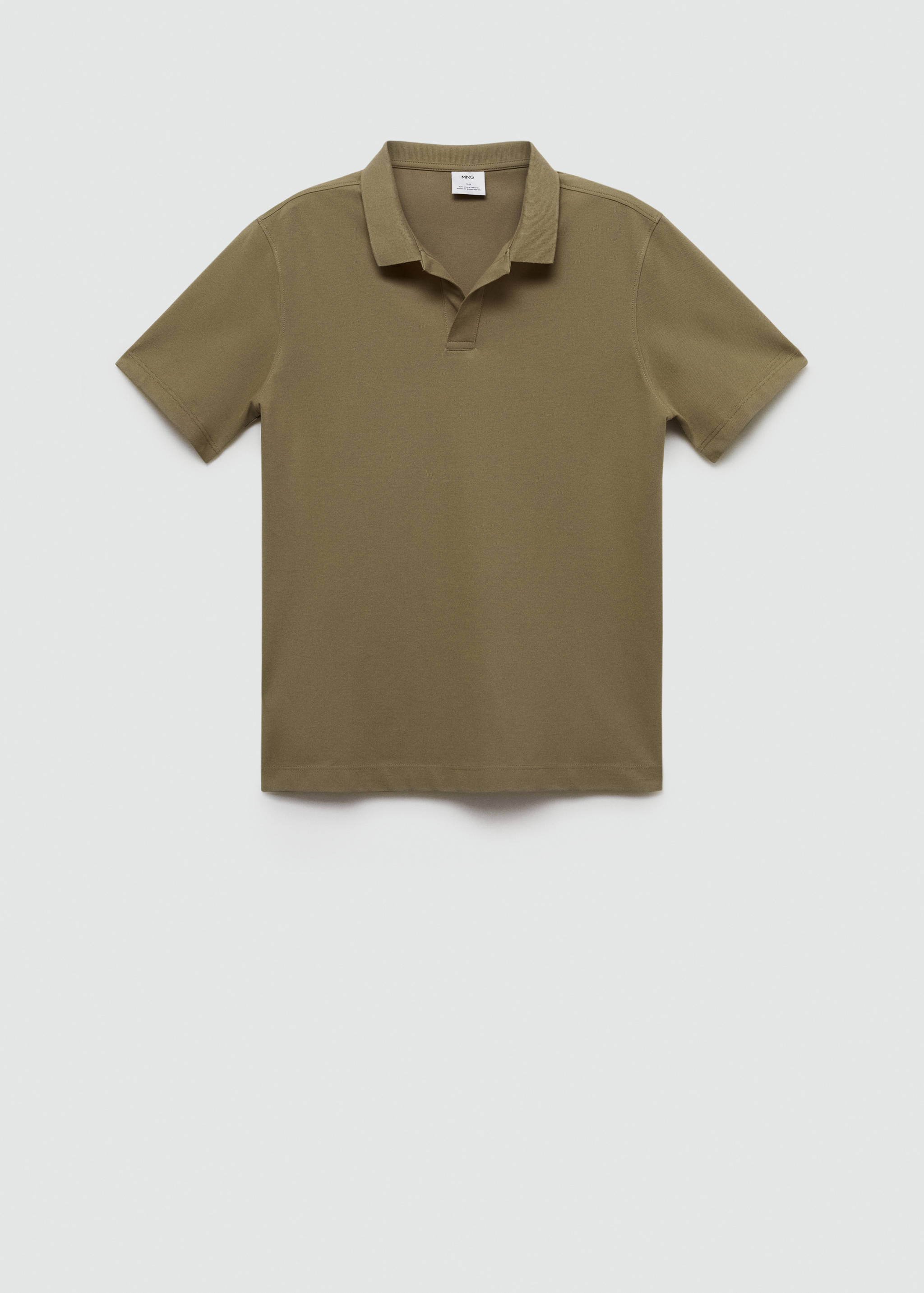 Slim-fit cotton-piqué polo shirt - Article without model