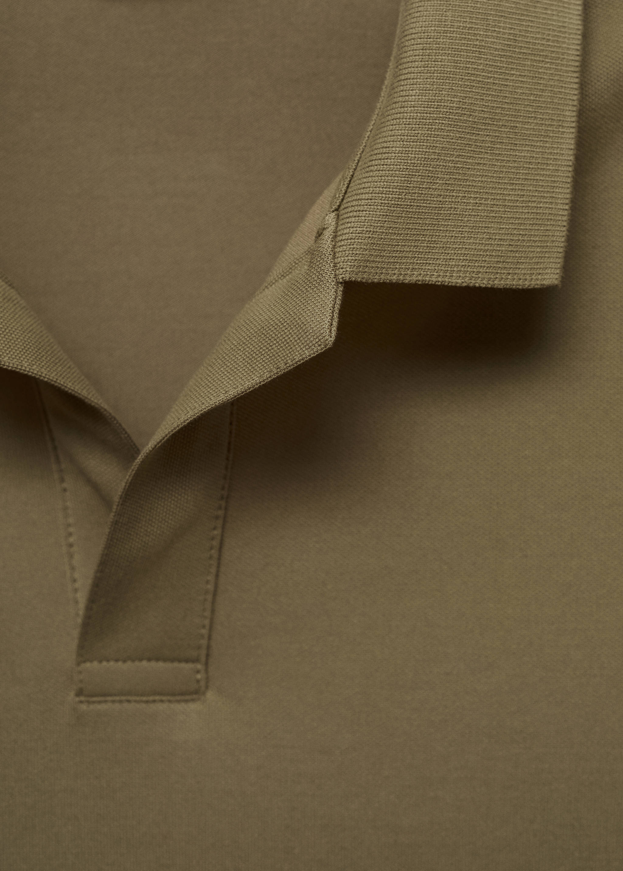 Slim-fit cotton-piqué polo shirt - Details of the article 8