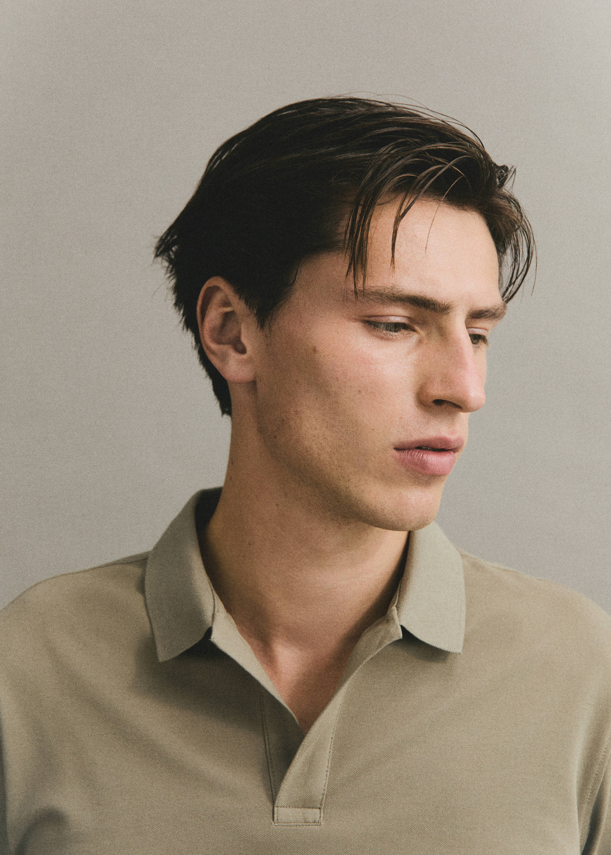 Slim-fit cotton-piqué polo shirt - Details of the article 3