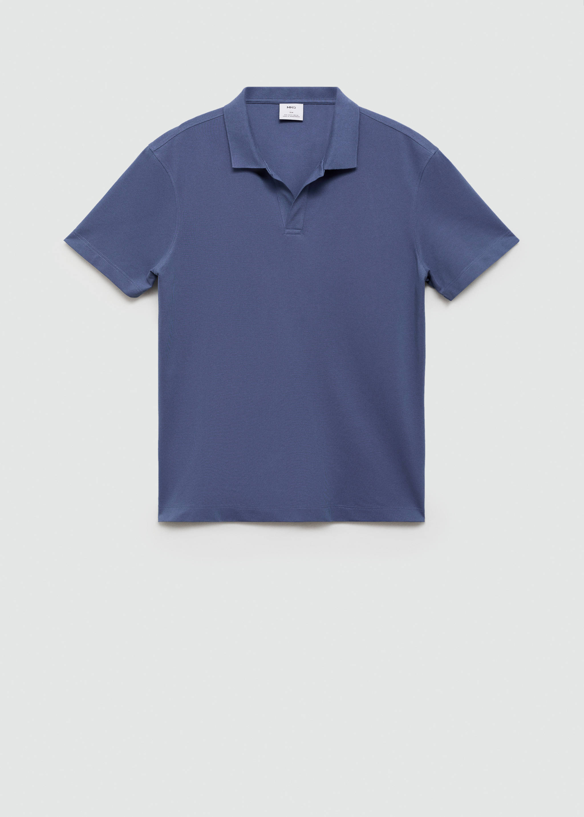Slim-fit cotton-piqué polo shirt - Article without model