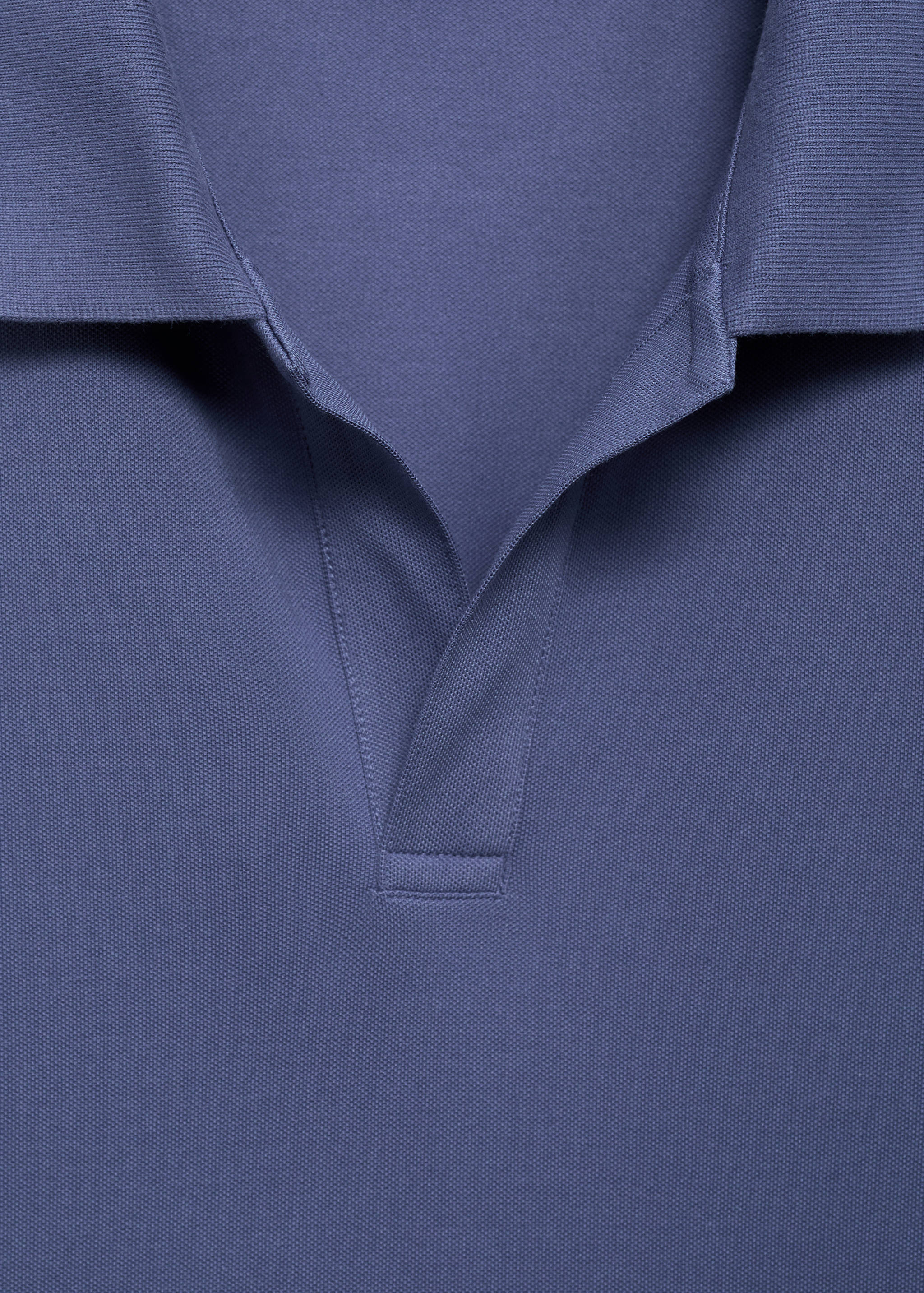 Slim-fit cotton-piqué polo shirt - Details of the article 8