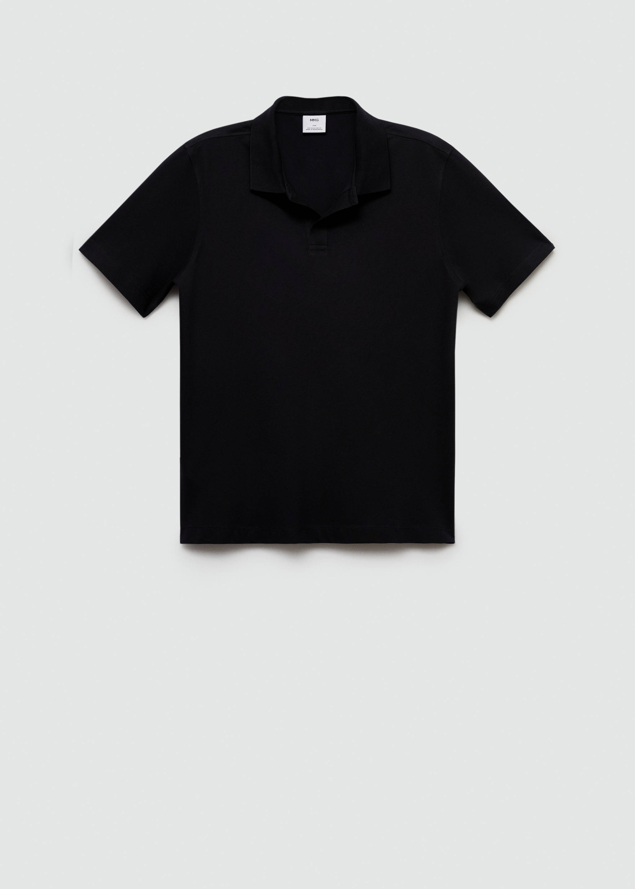 Slim-fit cotton-piqué polo shirt - Article without model