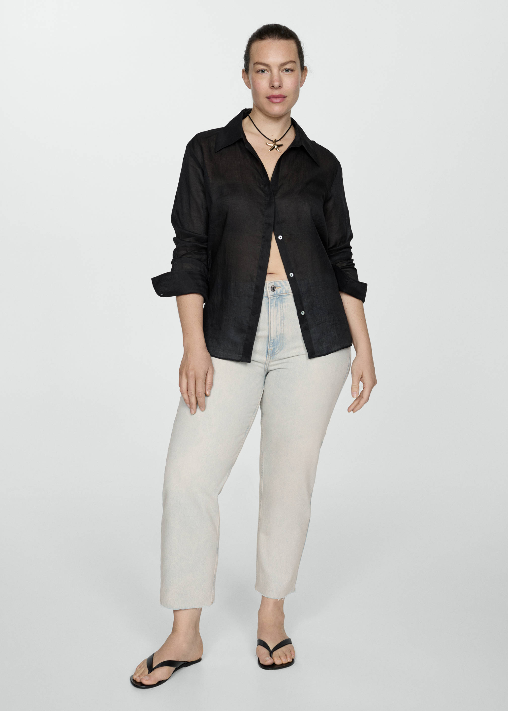 Blanca straight-fit cropped jeans - Details of the article 3