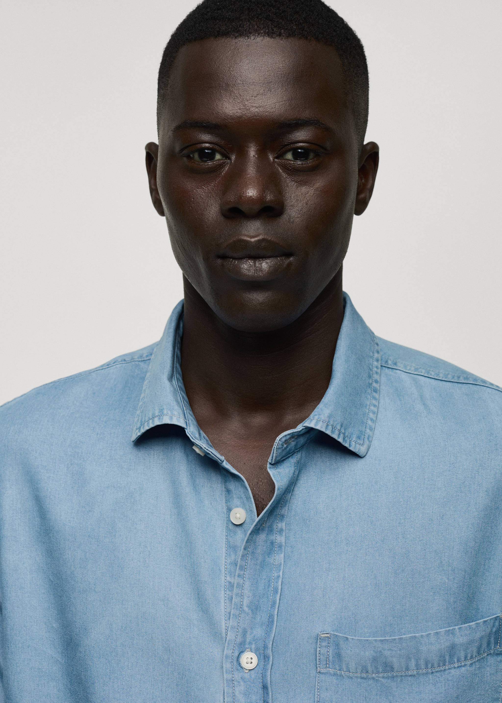 Regular-fit 100% Tencel shirt - Details of the article 1