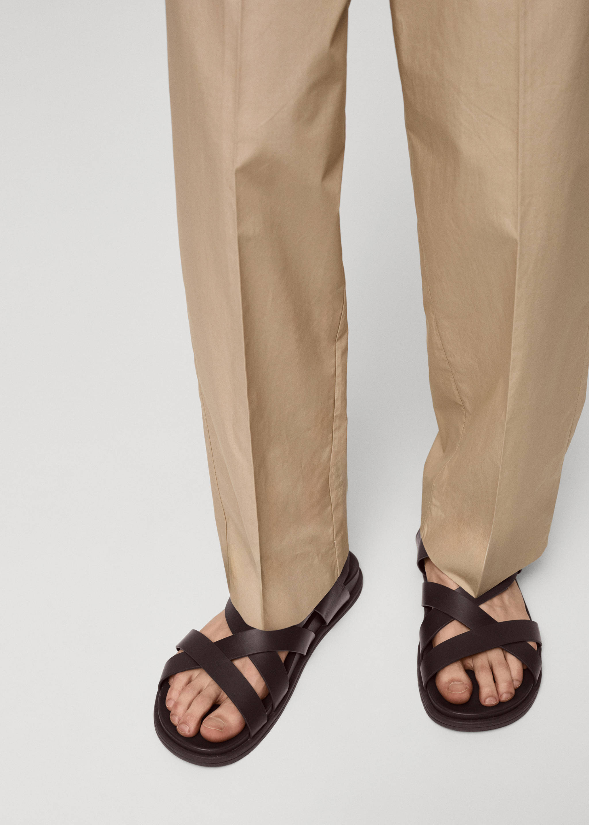 Sandales brides croisées 100 % cuir - Détail de l'article 9