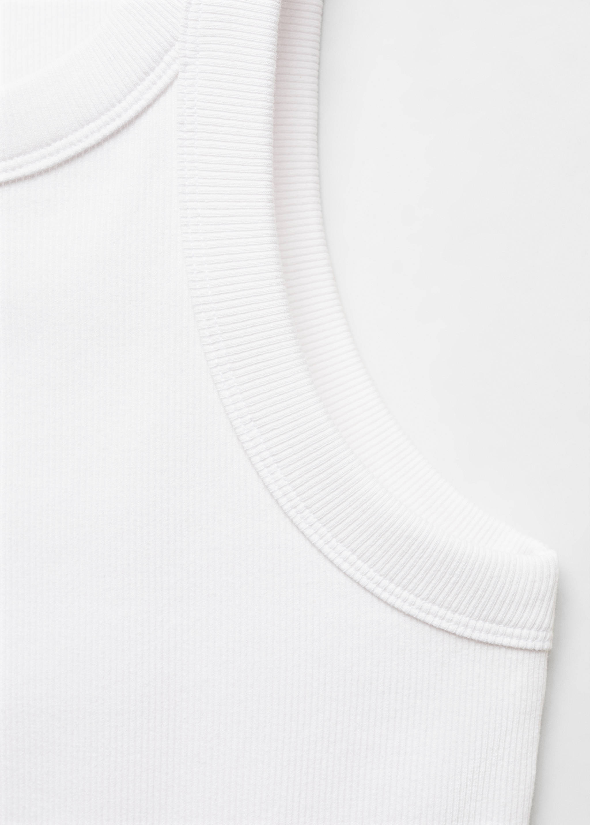 Ribbed cotton-blend top - Details of the article 8
