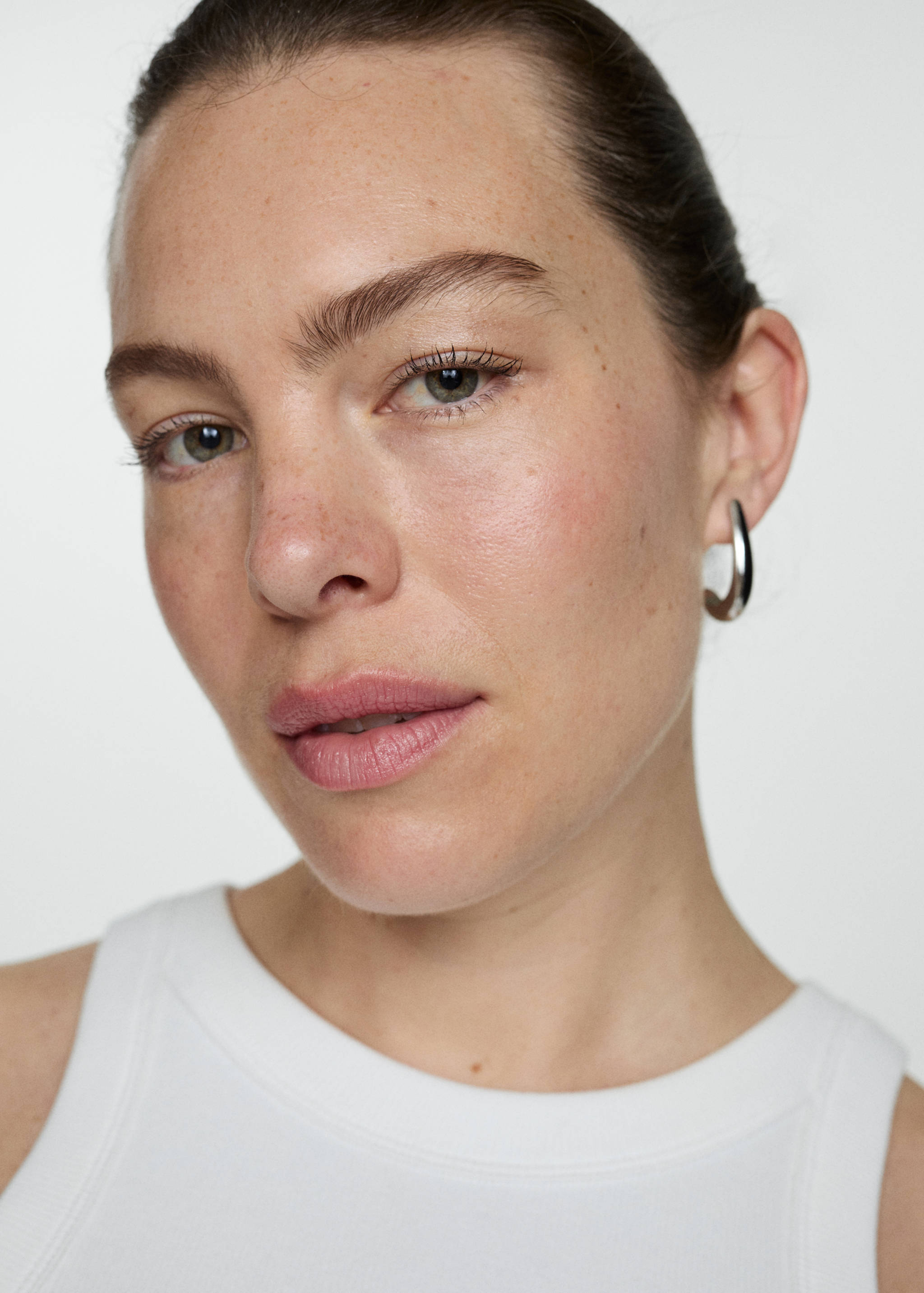 Ribbed cotton-blend top - Details of the article 4