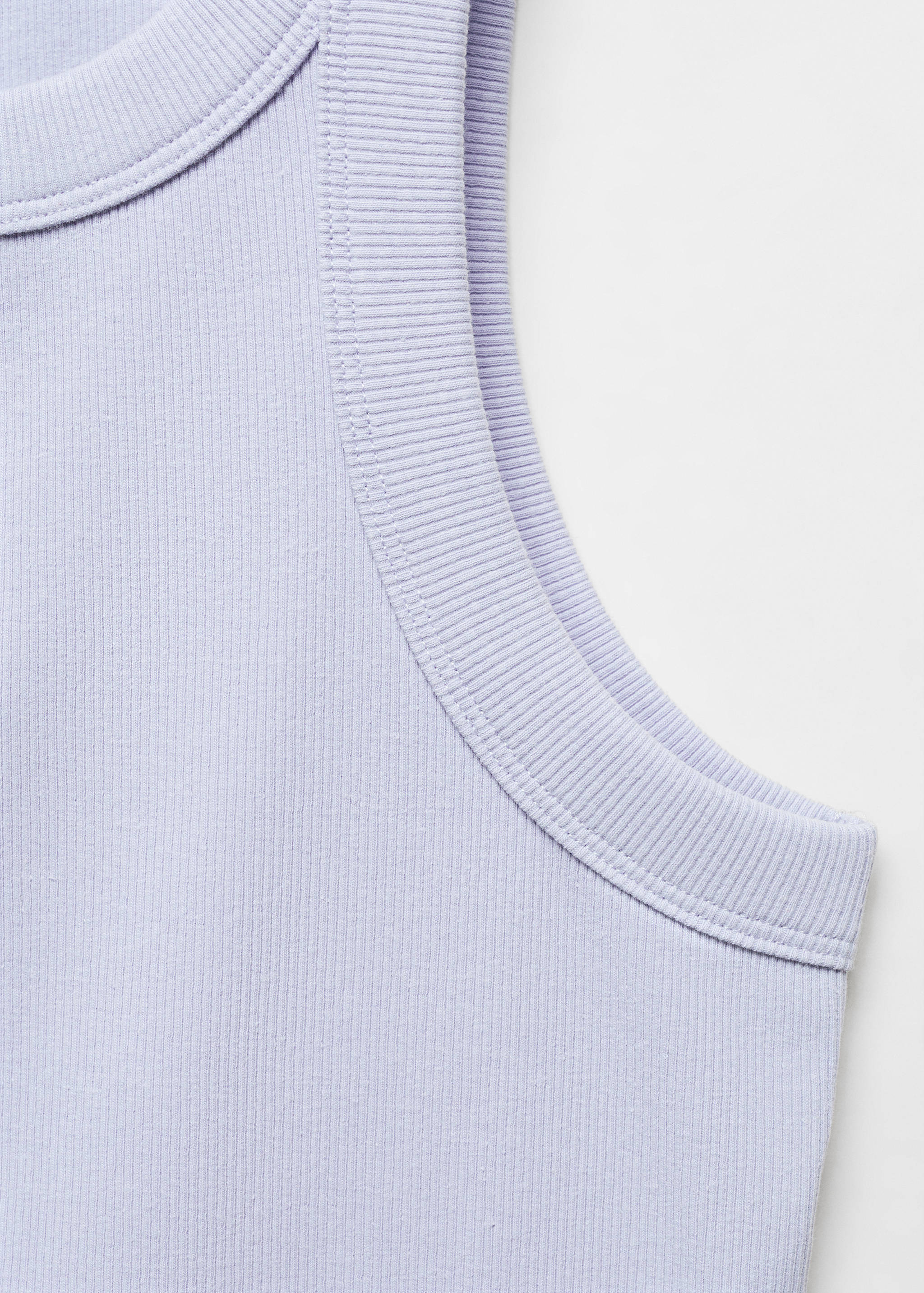 Ribbed cotton-blend top - Details of the article 8