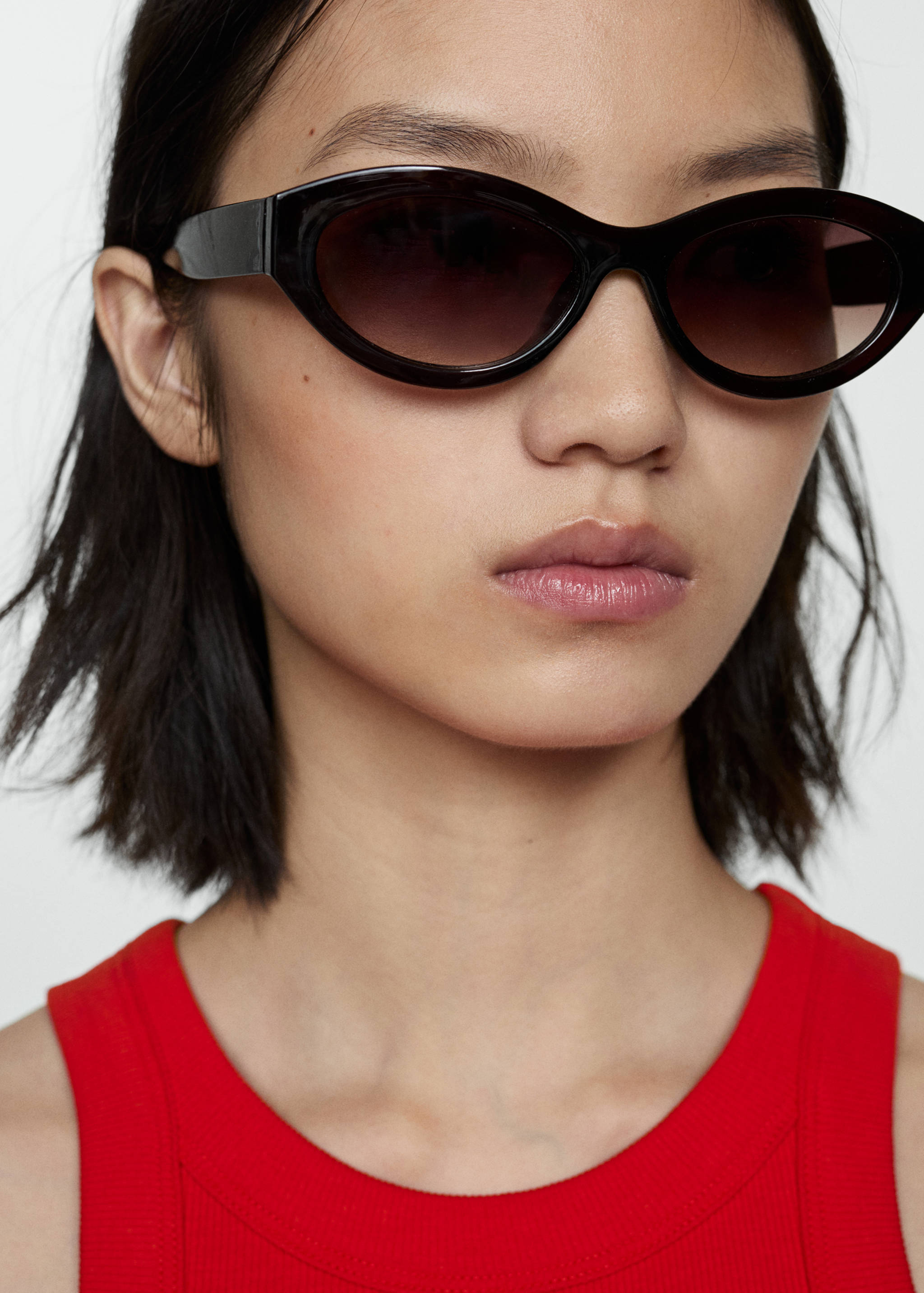 Ribbed cotton-blend top - Details of the article 1