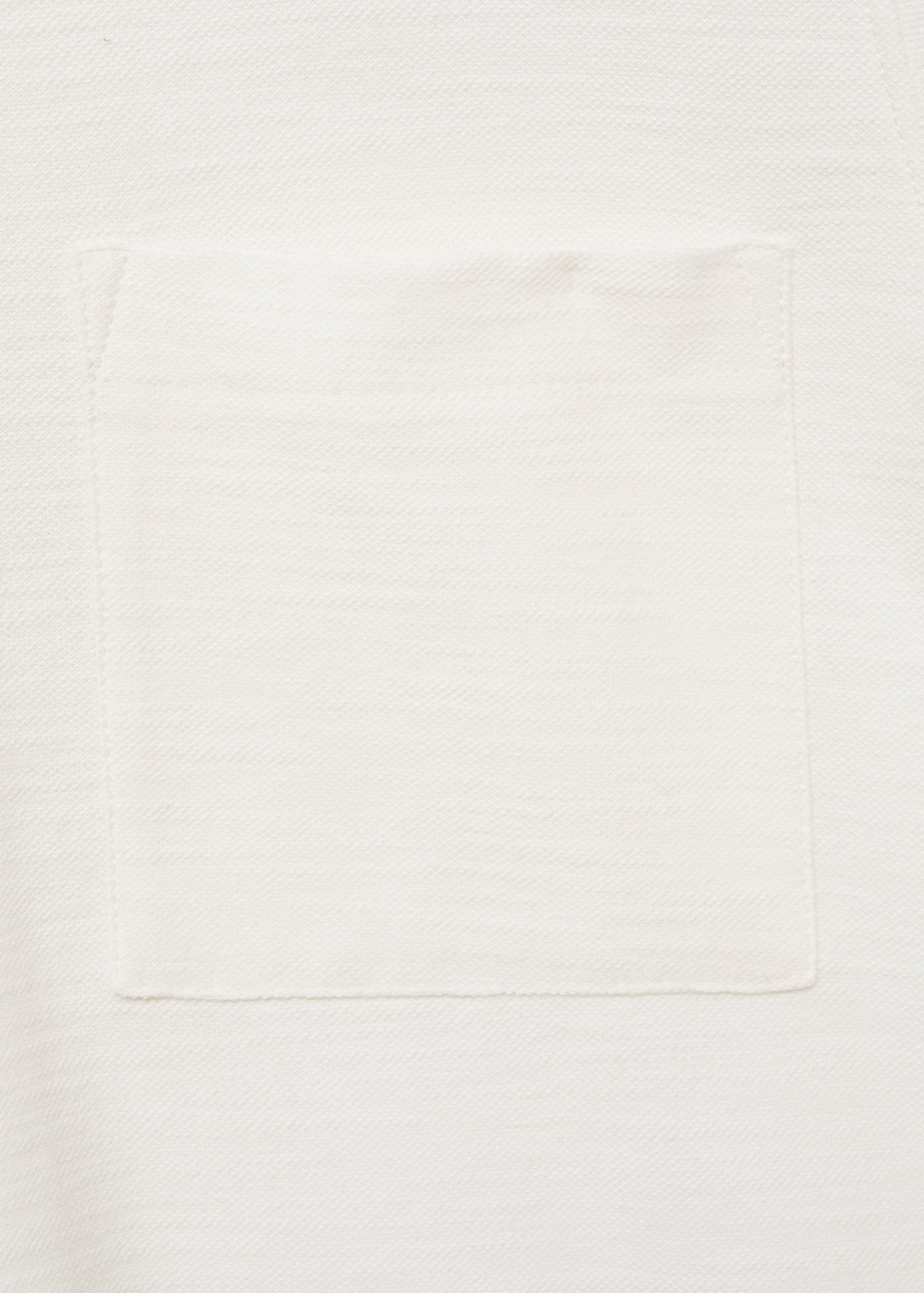 胸前口袋棉质衬衫 - null