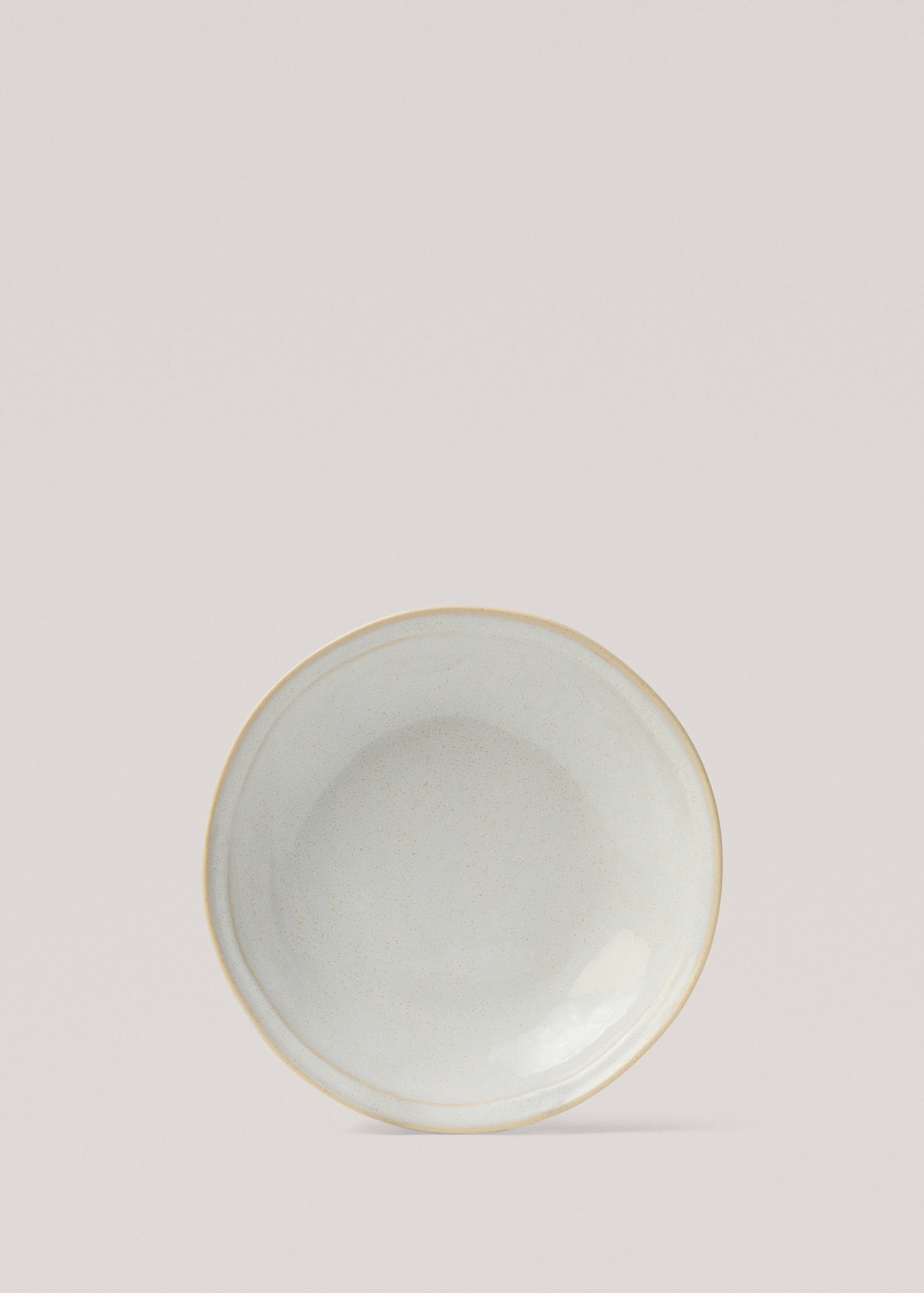 Aged double-edged stoneware deep plate - Article without model