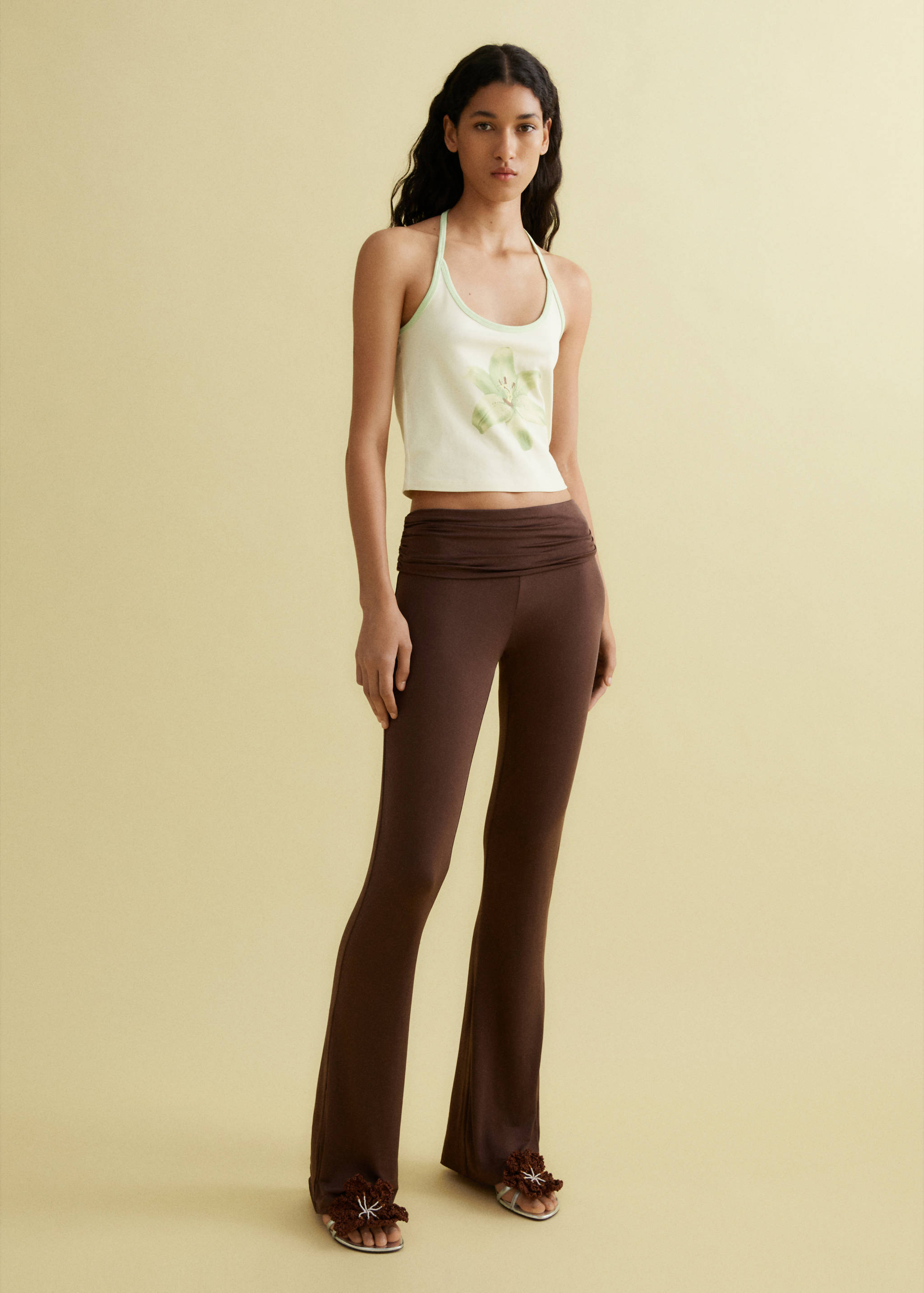 Draped turn-up trousers - Details of the article 1