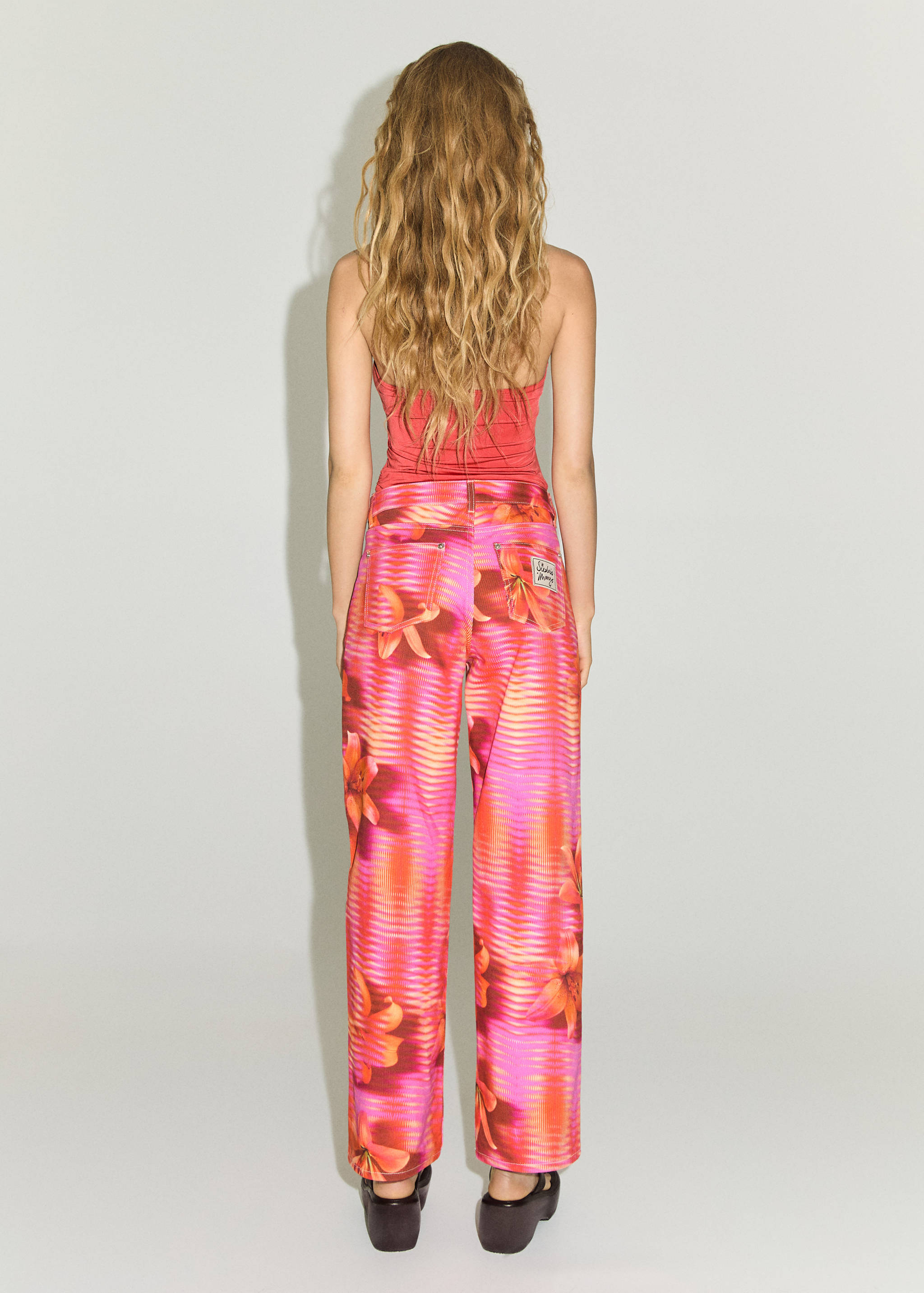 Jean wideleg imprimé - Verso de l’article