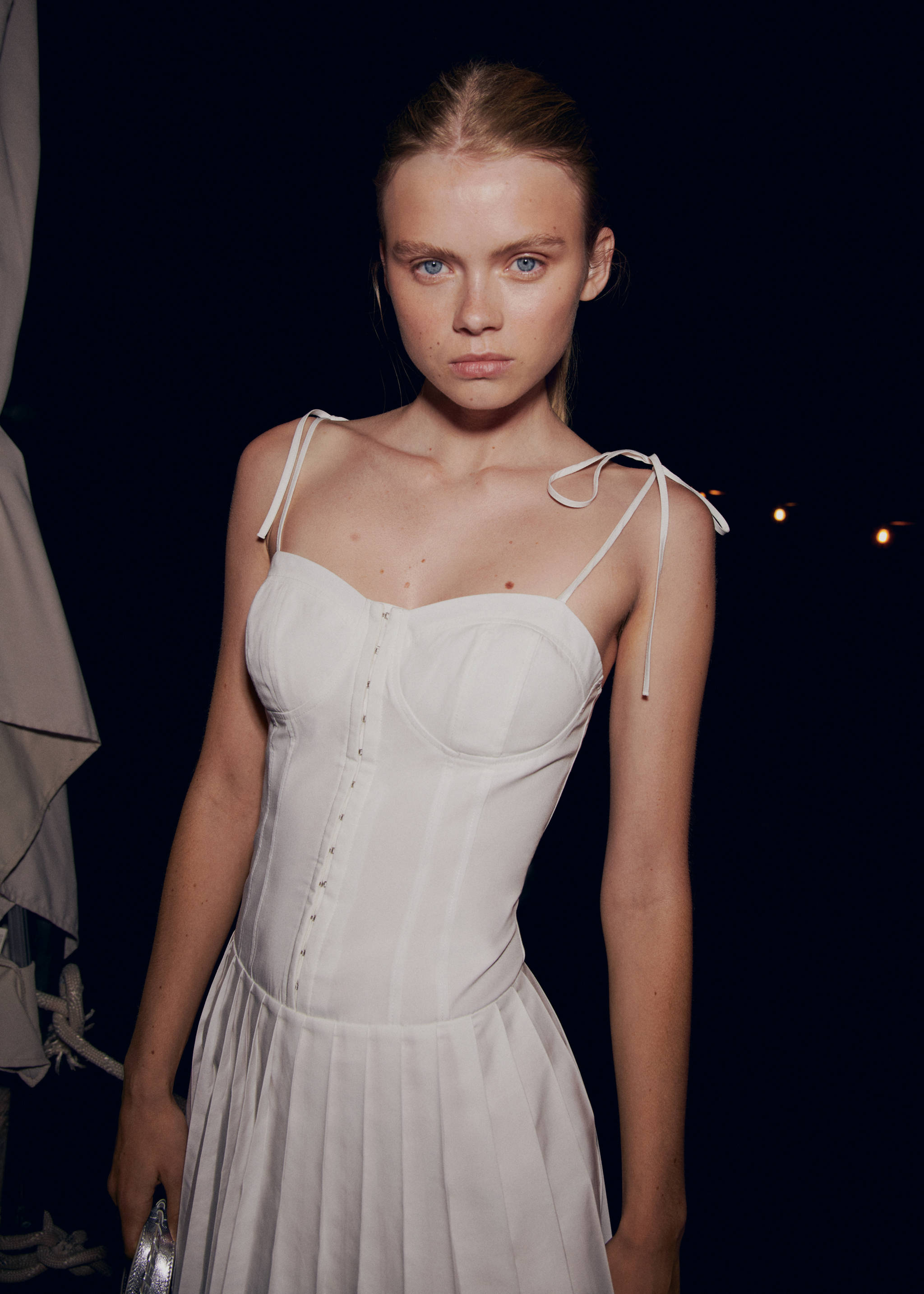 Pleated short dress - Details of the article 6