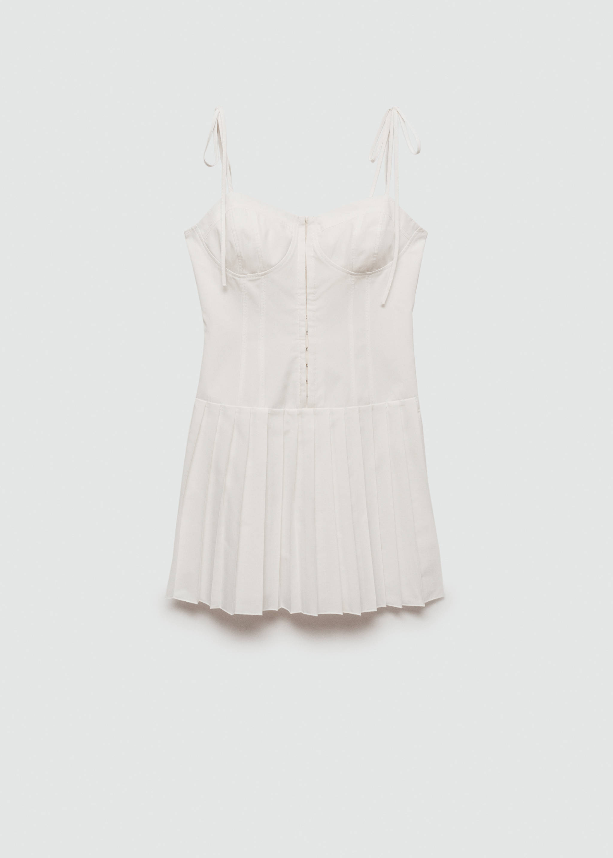 Pleated short dress - Article without model