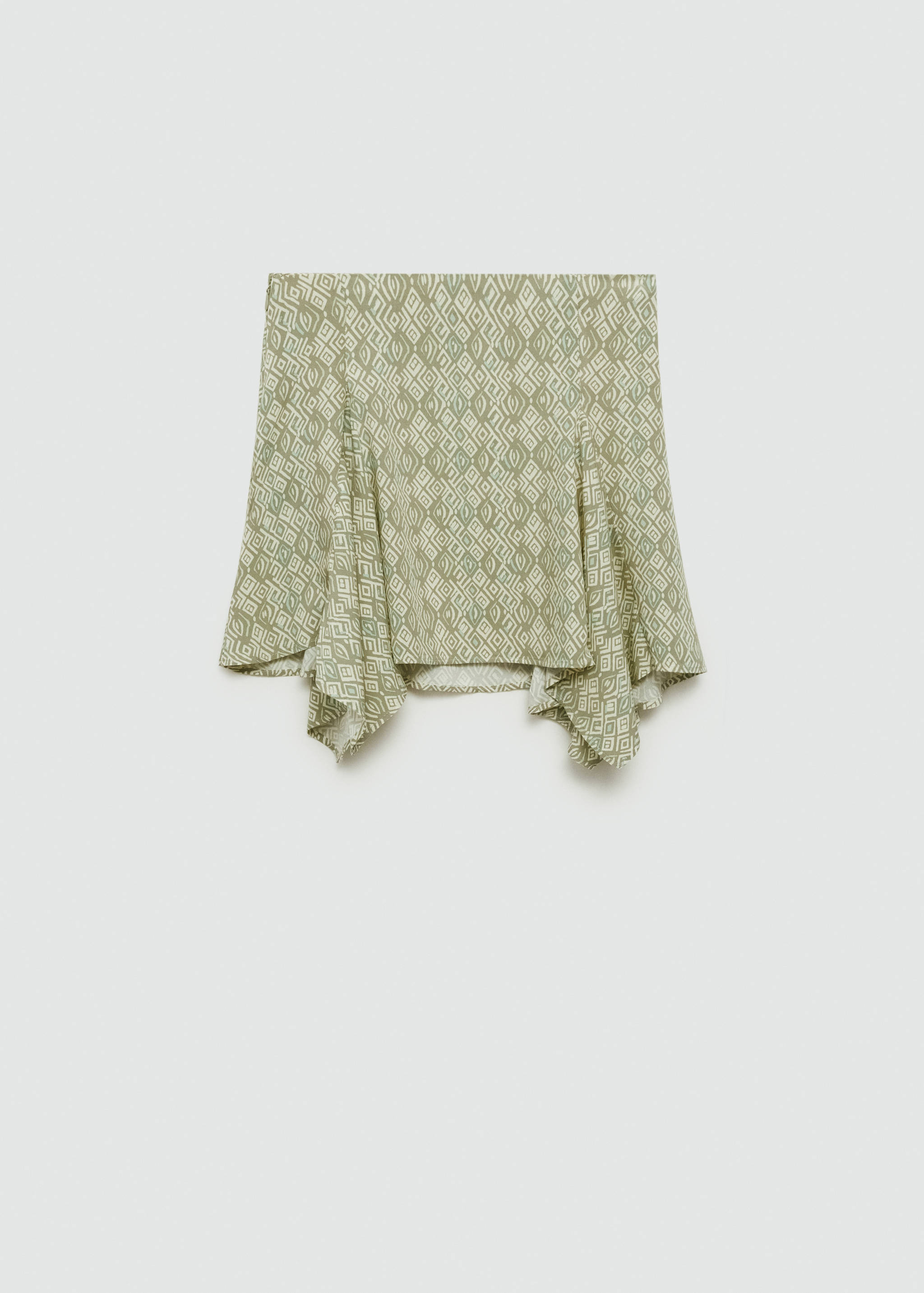 Asymmetrical printed skirt - Article without model