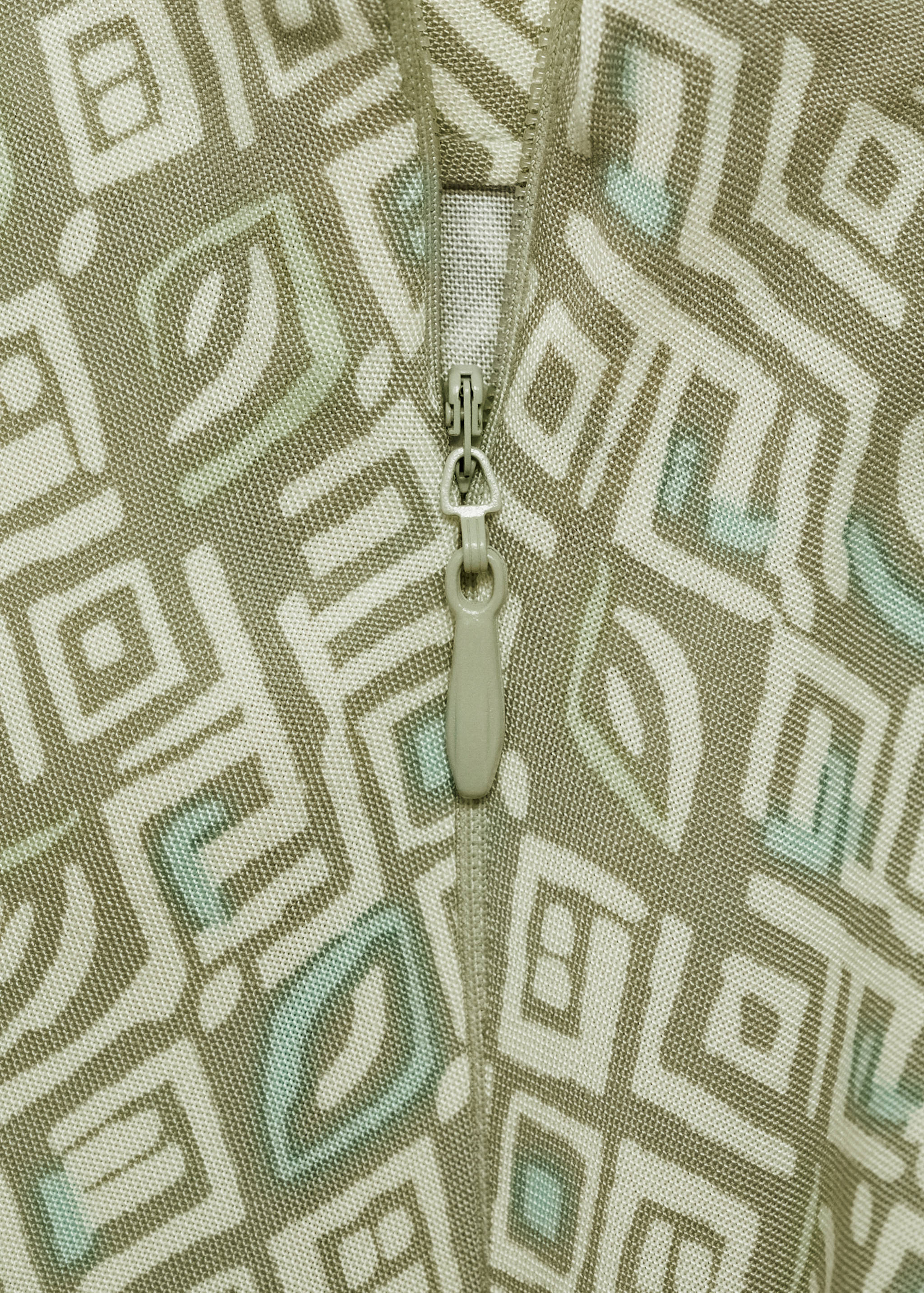 Asymmetrical printed skirt - Details of the article 0