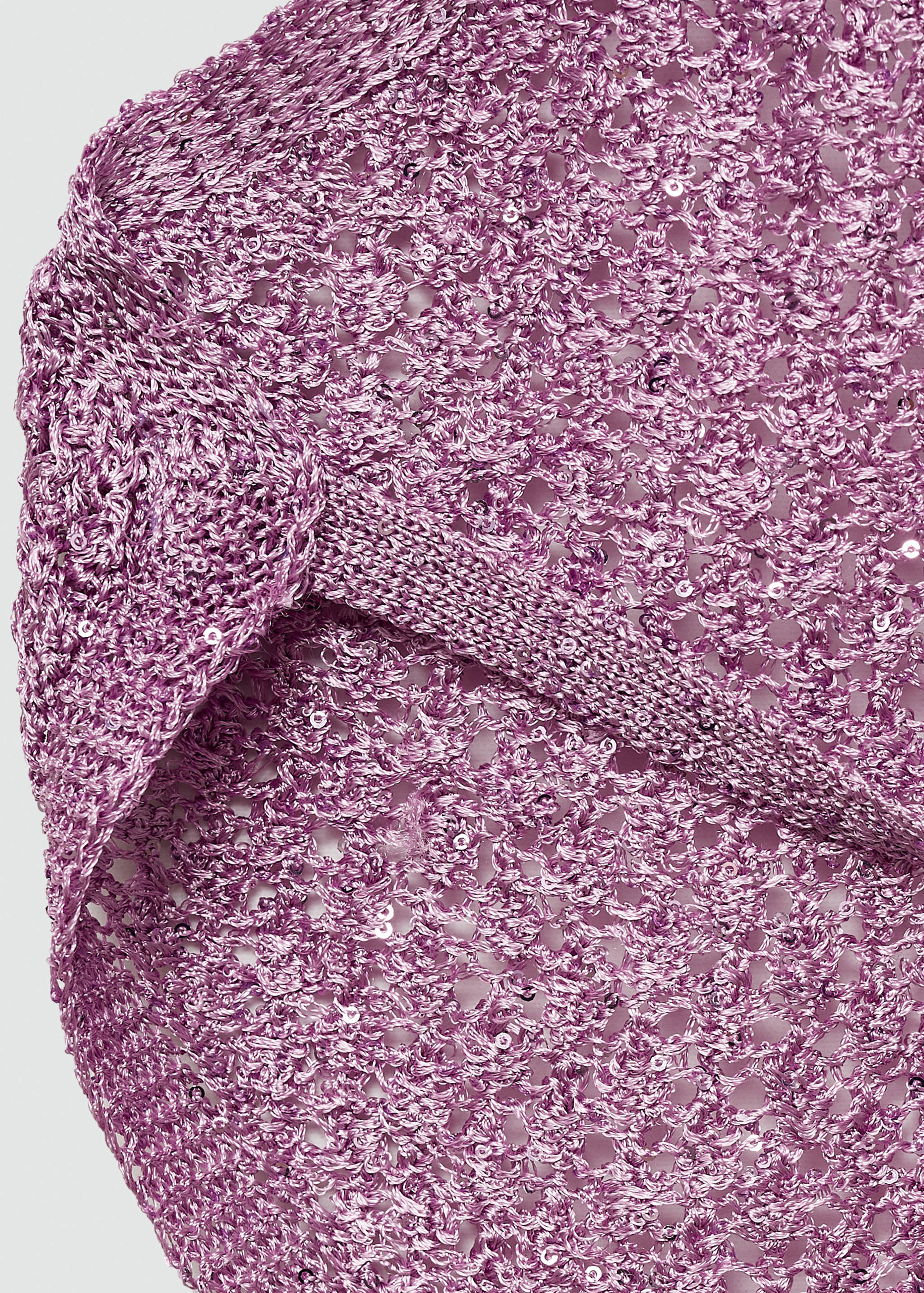 Asymmetric sequin top - Details of the article 0